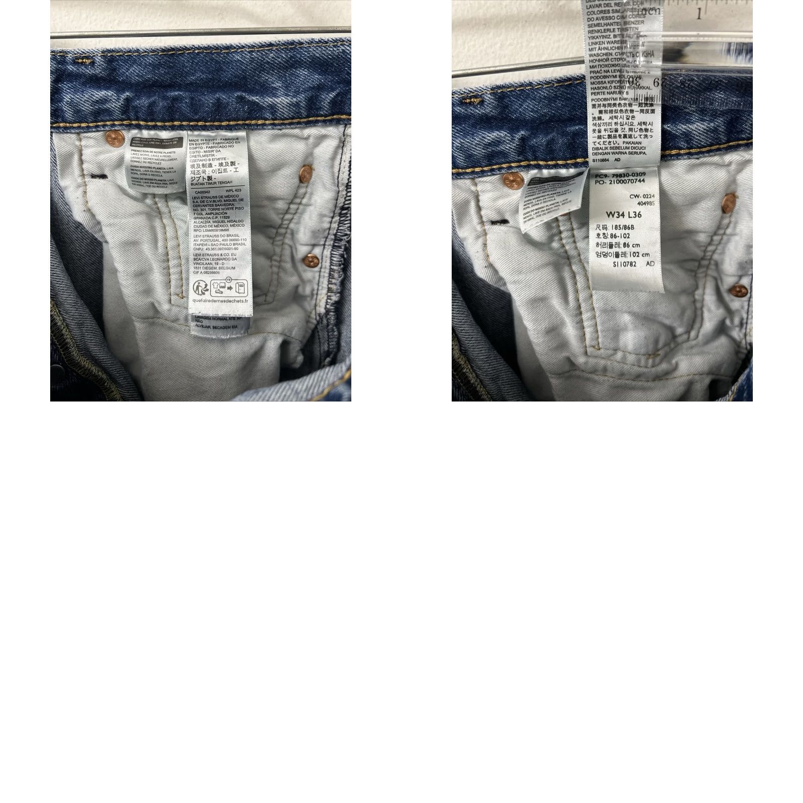 Levi's Levi's 501 Jeans Mens 34x35 Medium Wash Blue Original Fit Denim Button Fly Straight 90s Vintage Pockets Mens Size US 34 / EU 50 - 9 Thumbnail