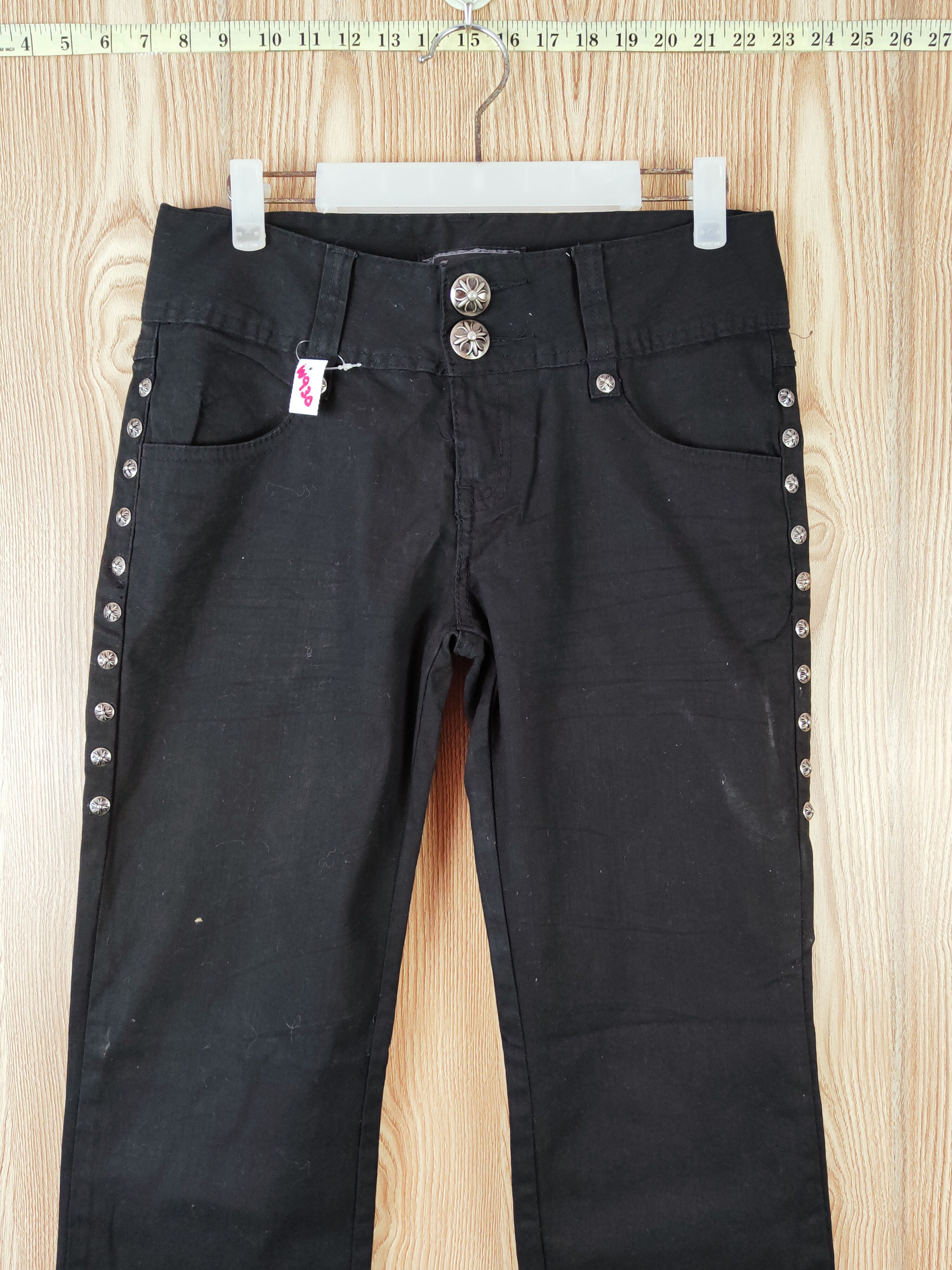 Japanese Brand Cook Jeans Black Multipocket Casual Pants #W930 Size 30" / US 8 / IT 44 - 2 Thumbnail