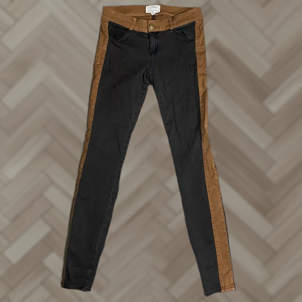 Vintage Current/Elliott Womens The Rider Leggings Dark Wash Skinny Pants Brown size 0 Size 25" / US 0 / IT 36 - 1 Thumbnail