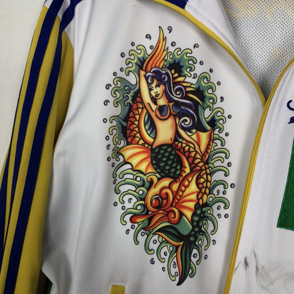 Christian Audigier Rare Over Print Tracktop Jacket Ed Hardy Big Logo Spell Out Size US M / EU 48-50 / 2 - 14 Thumbnail