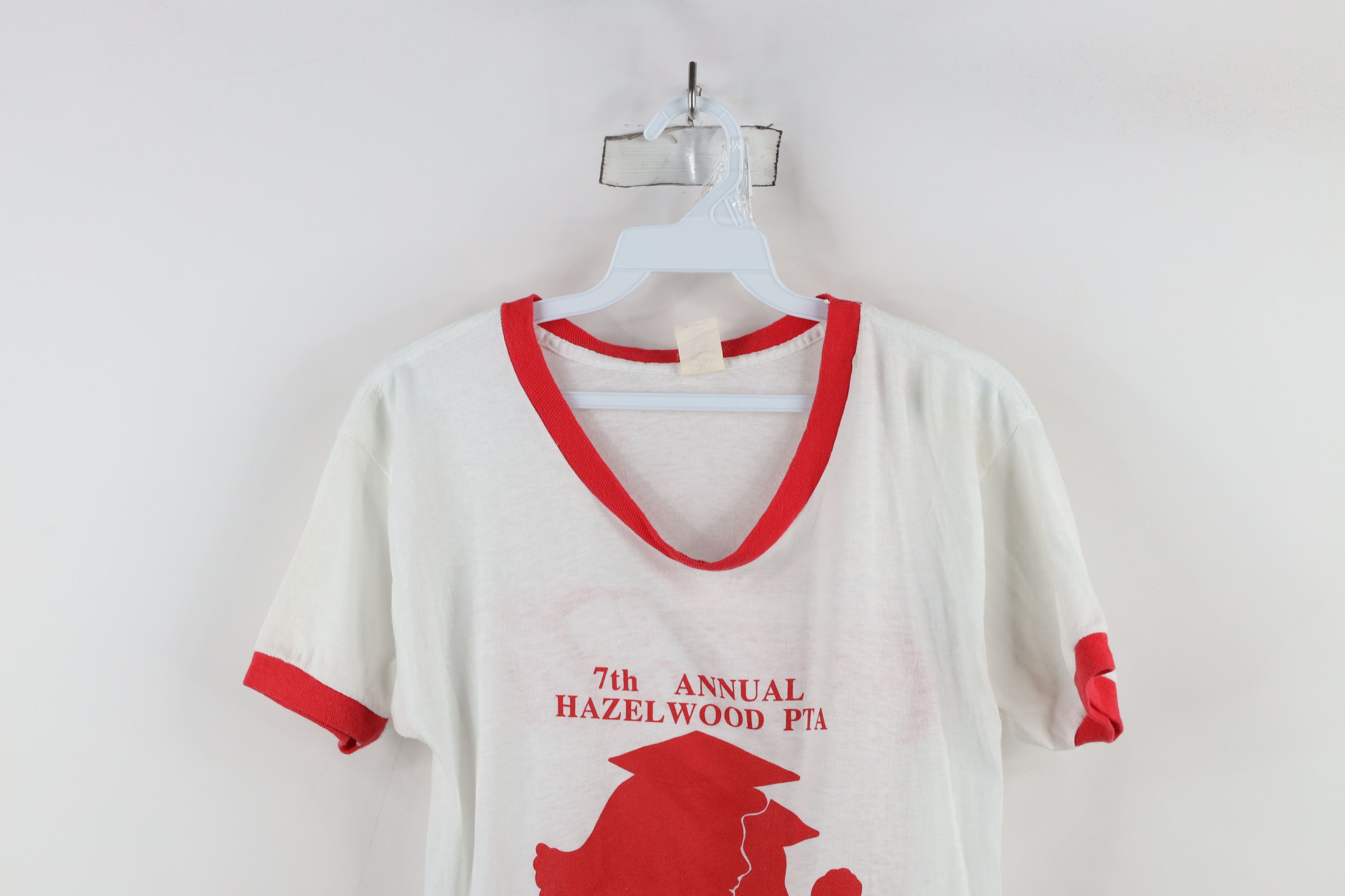 Vintage Vintage 80s Hazelwood Run Walk Coca Cola Ringer T-Shirt US Size M / US 6-8 / IT 42-44 - 2 Thumbnail