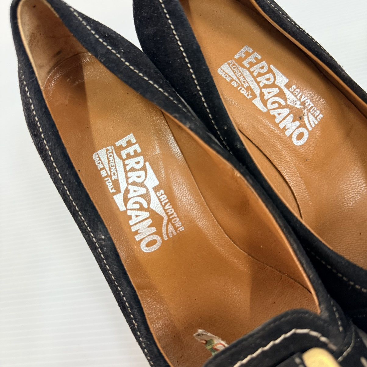 Salvatore Ferragamo Salvatore Ferragamo Heels Leather Shoes Size US 8.5 / IT 38.5 - 6 Thumbnail