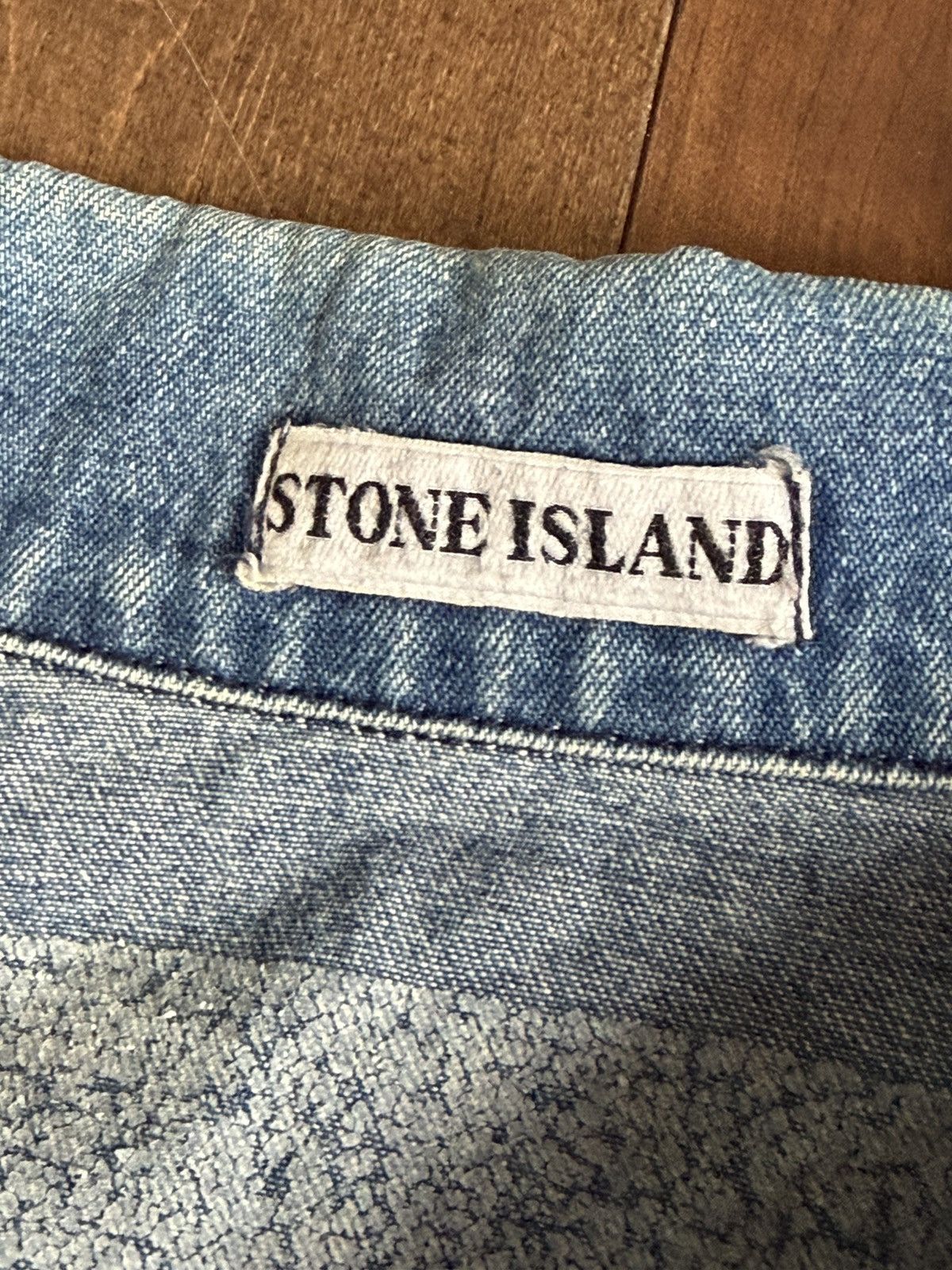 Stone Island Stone Island 1987 Denim Carpenter Jacket White Embroidery Size US XL / EU 56 / 4 - 6 Thumbnail
