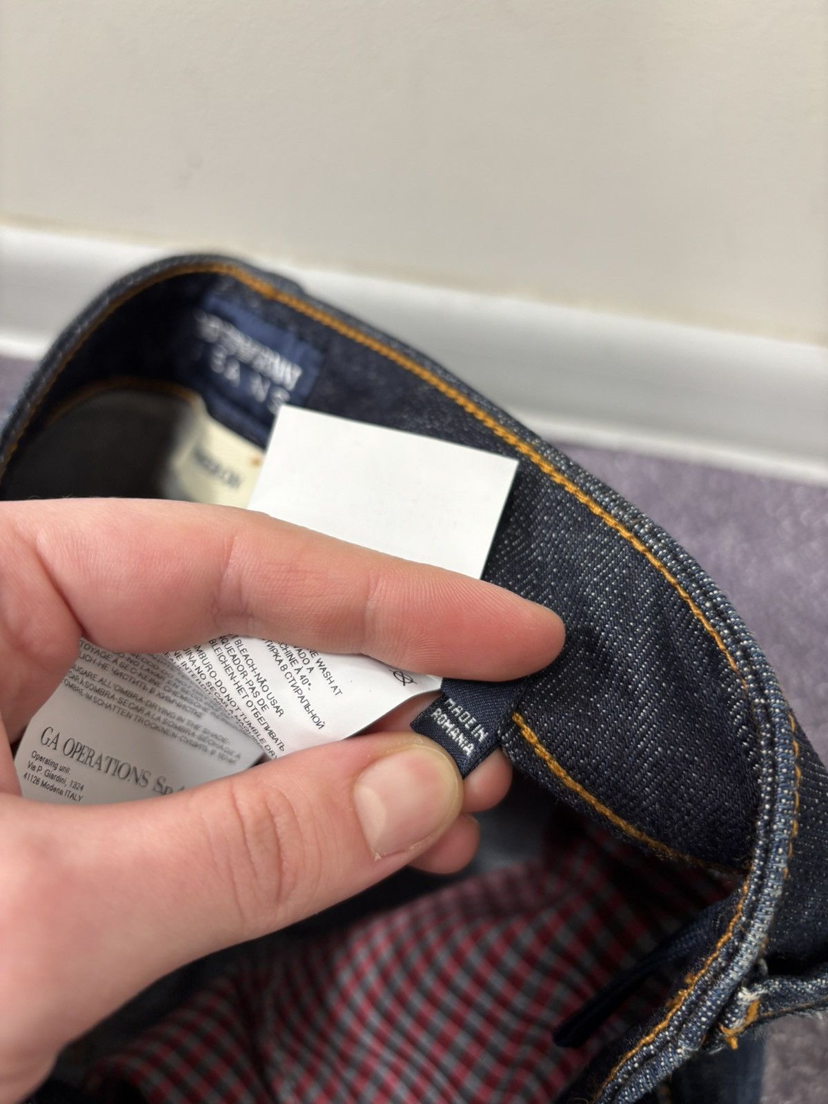 Emporio Armani Emporio Armani Cameron NWT Women’s Navy Blue Denim Jeans Size 25" / US 0 / IT 36 - 17 Thumbnail
