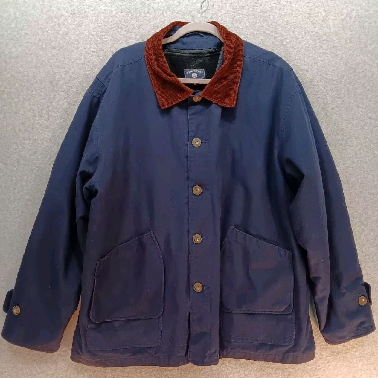 Vintage VINTAGE O'Kief & O'Kief Men's Barn Jacket XL Blue Reacting? (Wait) Size US XL / EU 56 / 4 - 2 Thumbnail