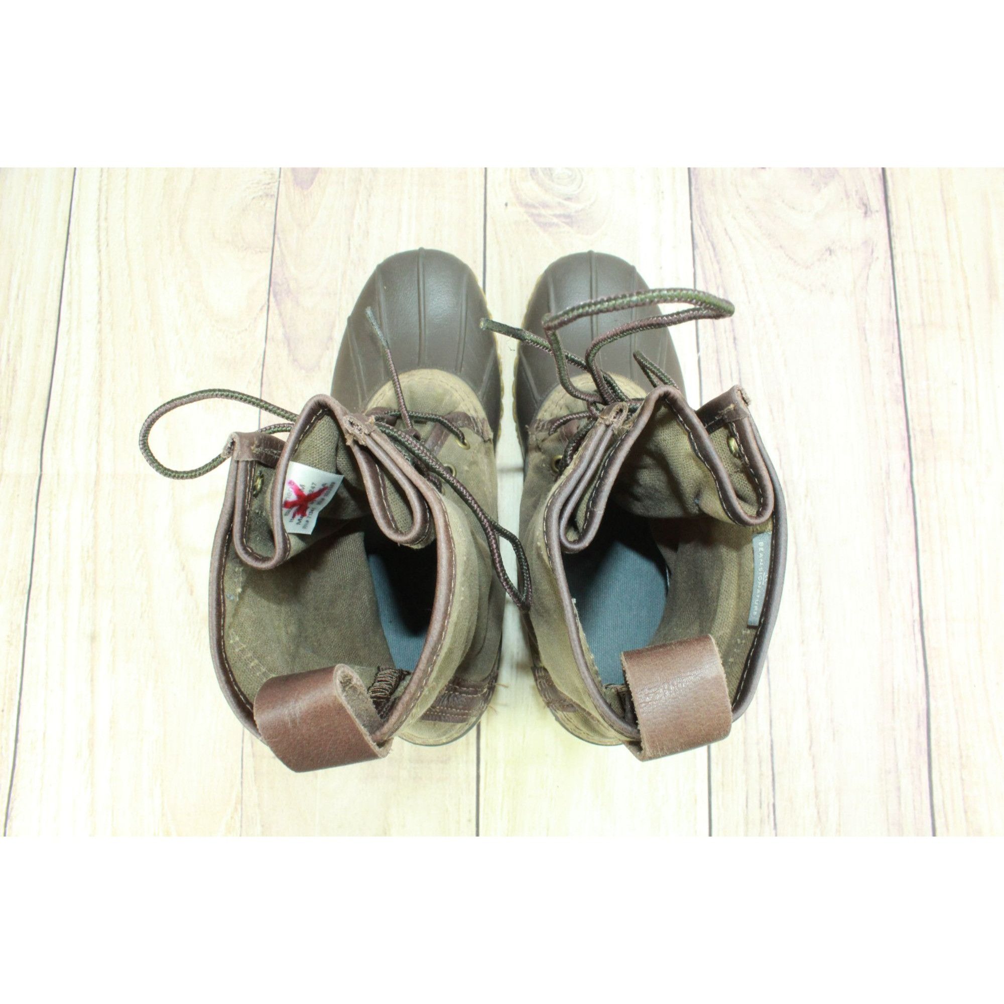 Canvas × L.L. Bean LL Bean Signature Waxed Canvas Unlined Hunting Duck Boots Size US 8 / IT 38 - 7 Thumbnail