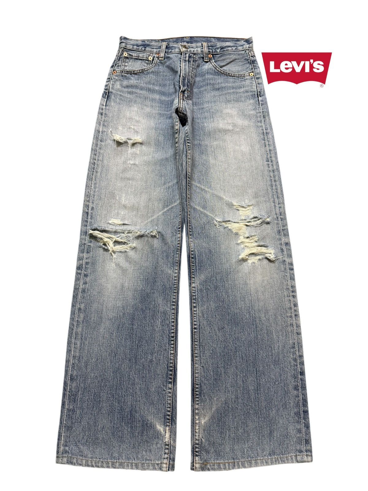 Levi's Vintage 90s Levis 503 Faded Wash Distressed Wide Leg Baggy Size US 28 / EU 44 - 1 Thumbnail
