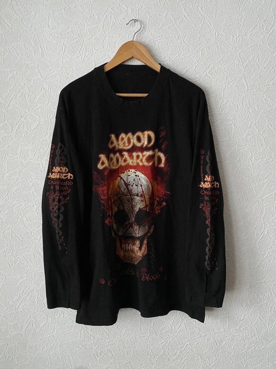 Band Tees Vintage Amon Amarth Rock Band Tour Longsleeve Tee 90s faded Size US XL / EU 56 / 4 - 1 Thumbnail