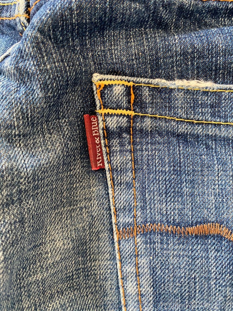Japanese Brand Vintage River & Blue Flare Distressed Denim Size US 32 / EU 48 - 21 Thumbnail