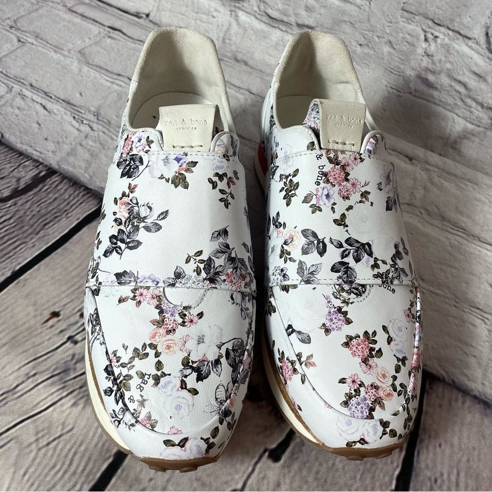 Rag & Bone New Rag & Bone Dylan Elastic Runner Floral Slip On Sneakers Size US 8 / IT 38 - 2 Thumbnail