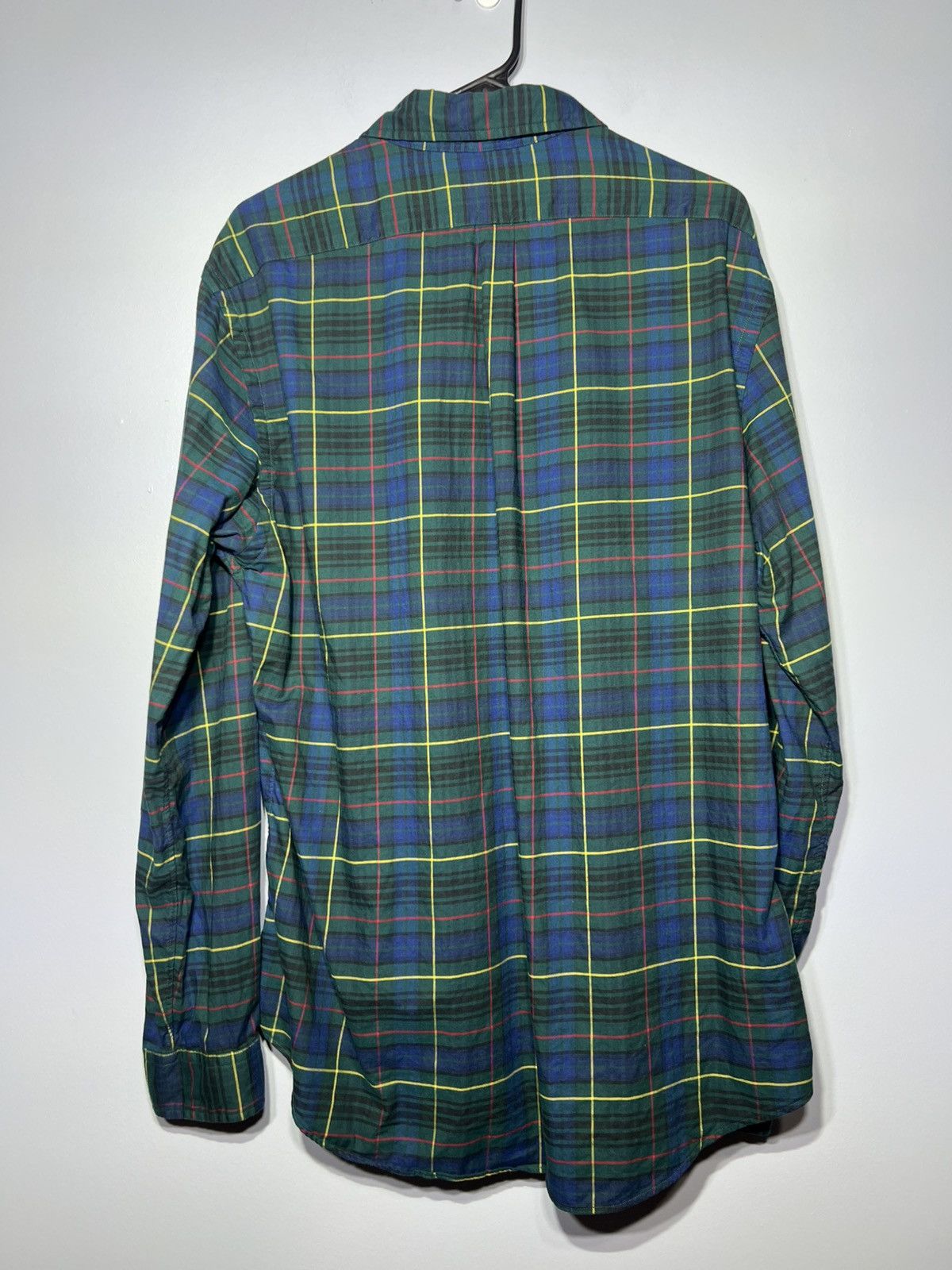 Polo Ralph Lauren Ralph Lauren Shirt Mens XL Slim Fit Madras Green Plaid Size US XL / EU 56 / 4 - 4 Thumbnail