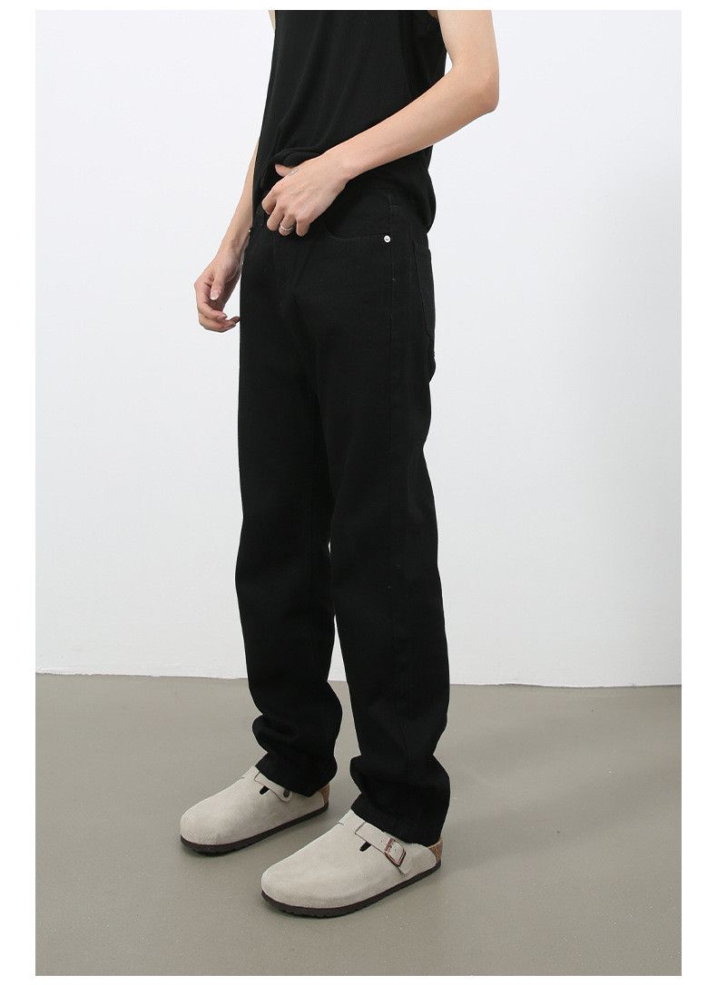 Japanese Brand × Jean Black casual Japanese retro washed straight jeans Size US 32 / EU 48 - 4 Thumbnail