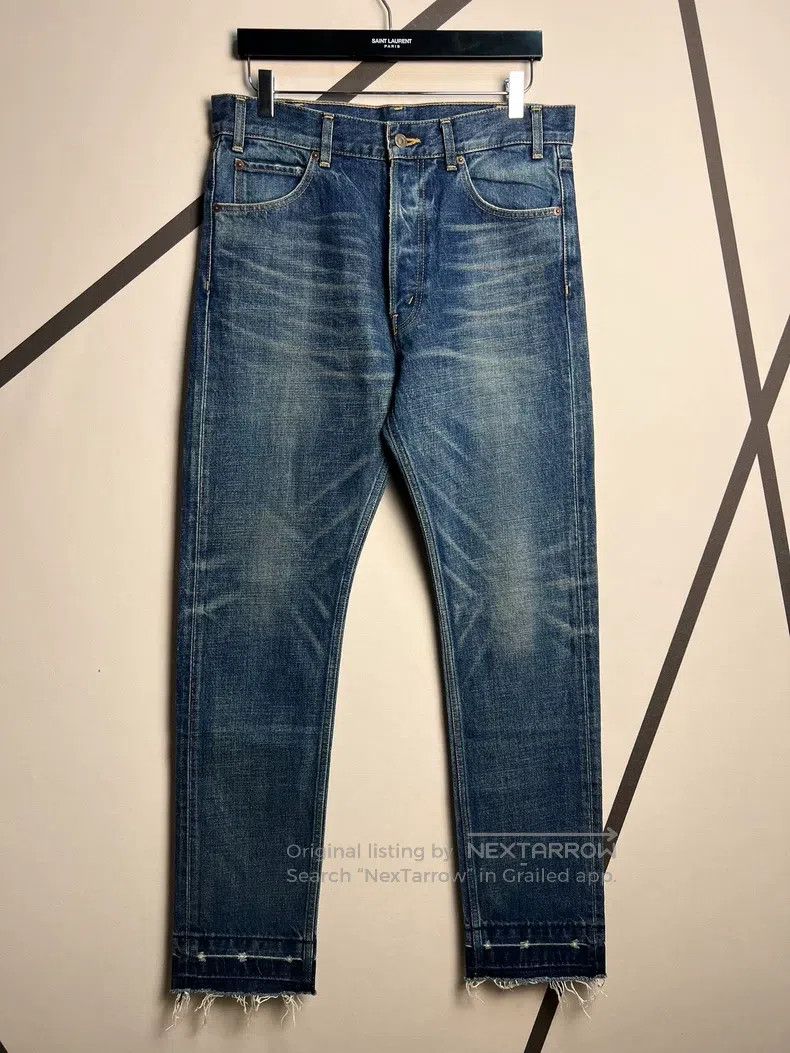 Celine Celine Fringed Raw Hem Straight Leg Jeans Size US 32 / EU 48 - 1 Thumbnail