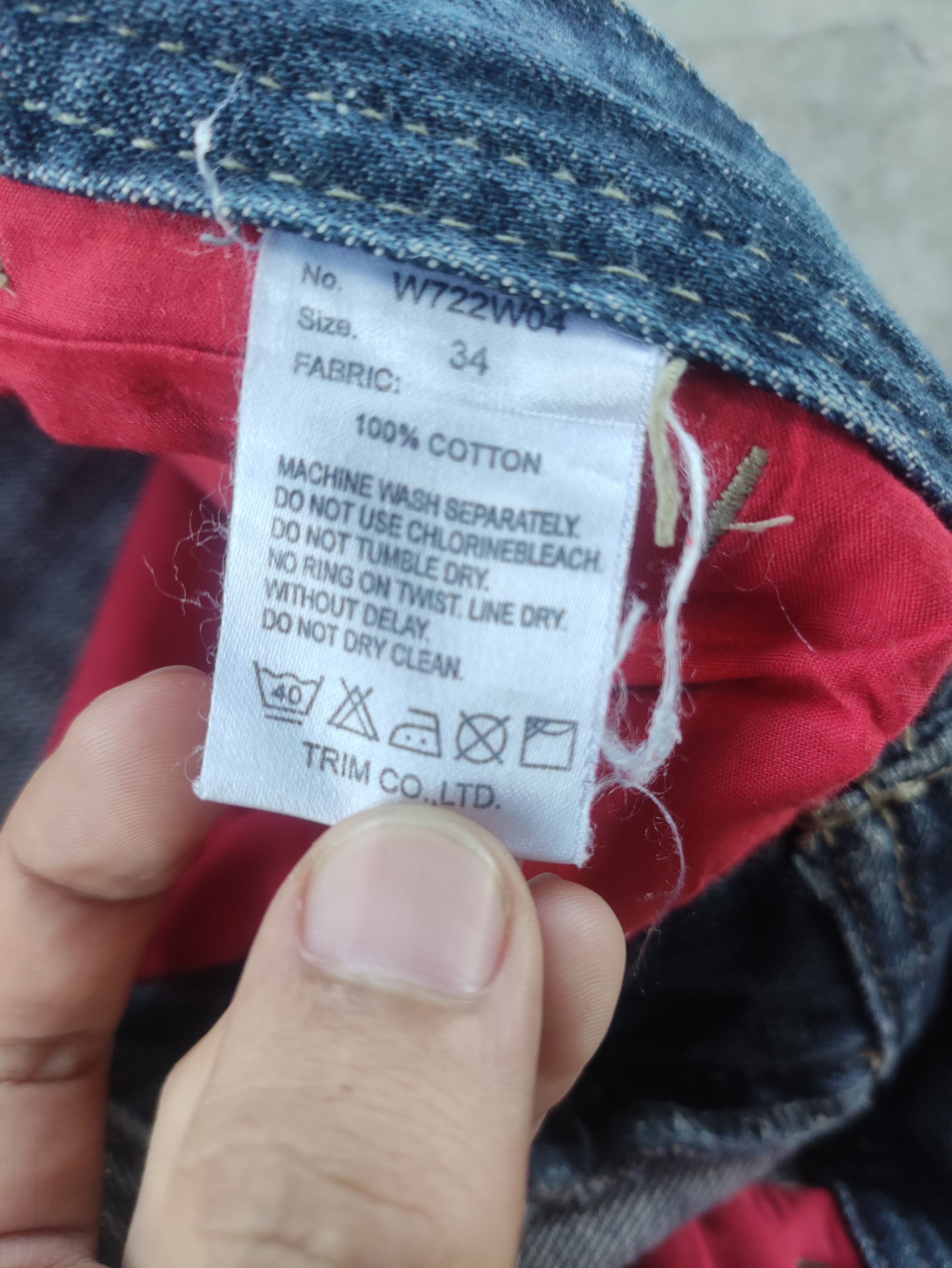 Japanese Brand Vintage Japanese Jean Distressed Faded Denim Size US 33 - 8 Thumbnail