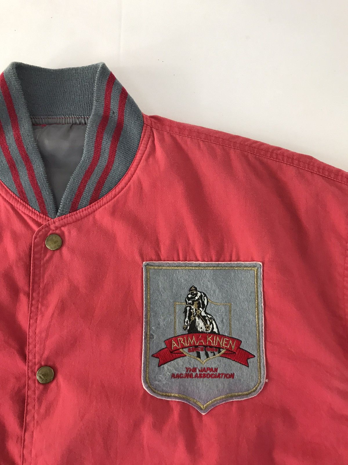 Japanese Brand Vintage Arima Kinen Since 1050 Bomber Jacket Snap Button Size US XL / EU 56 / 4 - 4 Thumbnail