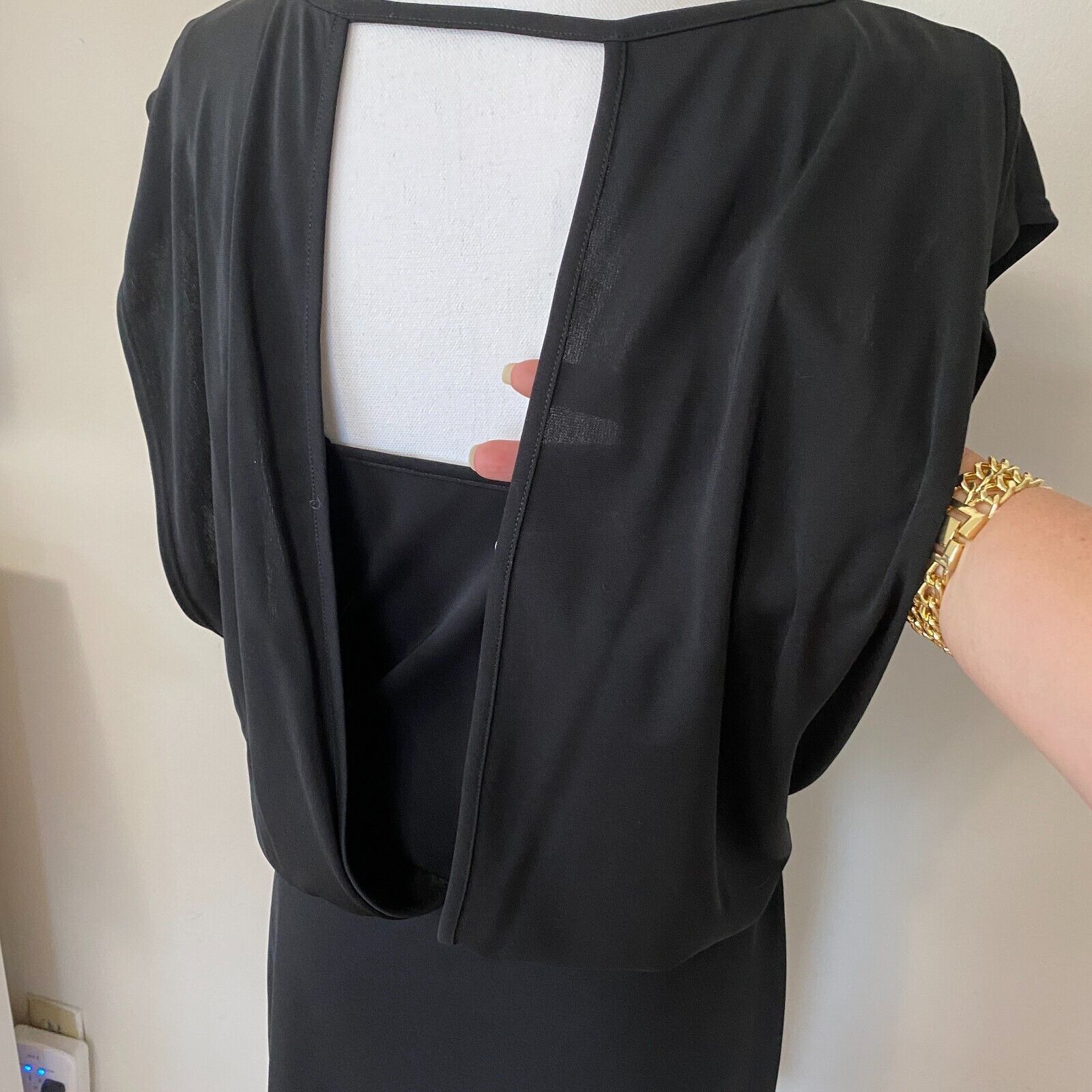 Susana Monaco Susana Monaco Black Fitted Kat Sleeveless Open Back Dress S Size S / US 4 / IT 40 - 9 Thumbnail