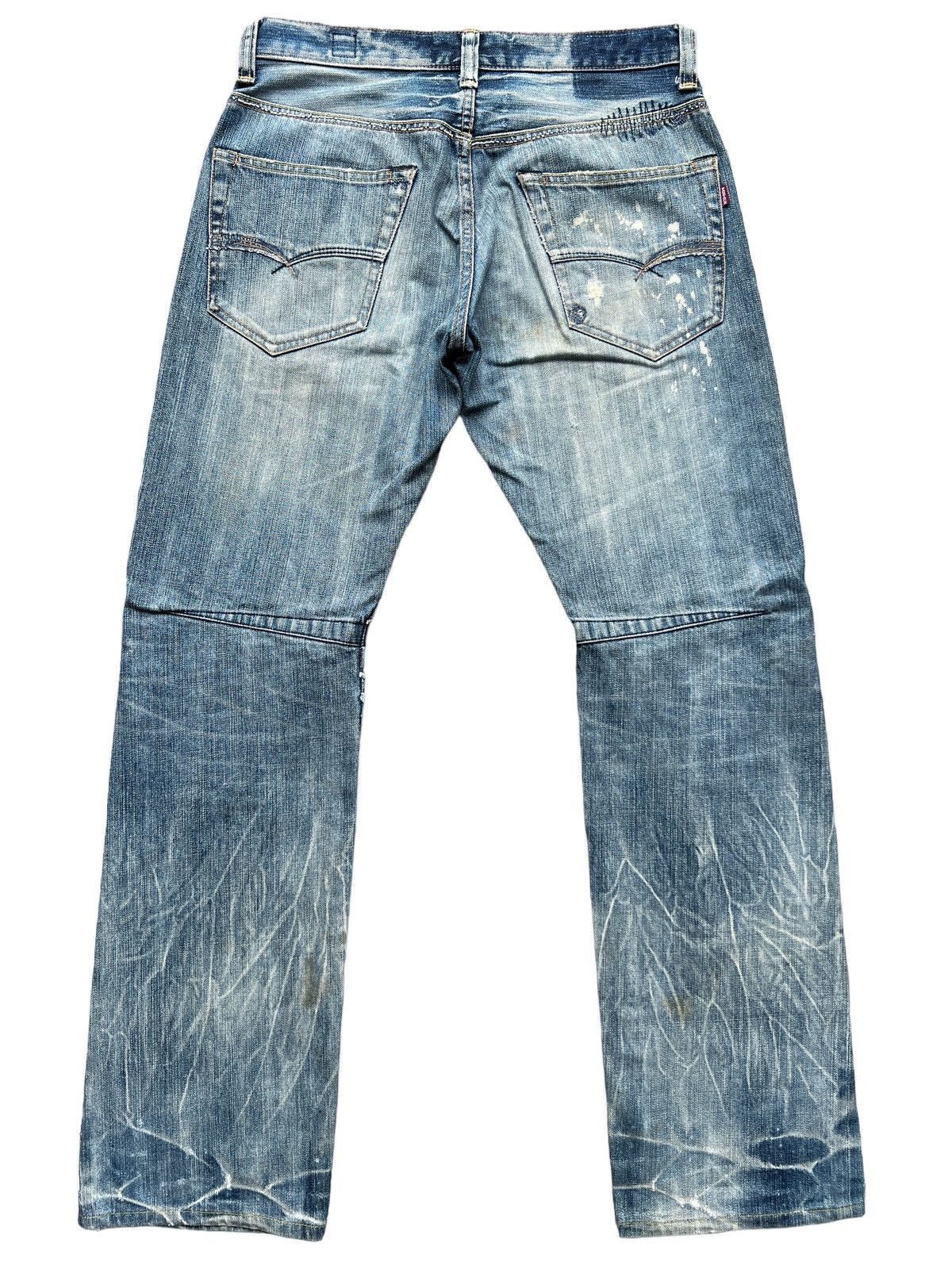 Japanese Brand BartackJapan Selvedge Patchwork Distressed Denim Jeans 32x32 Size US 32 / EU 48 - 3 Thumbnail
