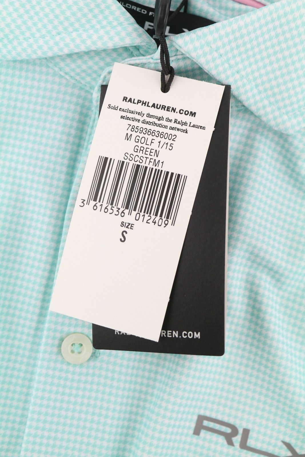 RLX Ralph Lauren GOLF S Blue Houndstooth Polo 84576 Size US S / EU 44-46 / 1 - 11 Thumbnail