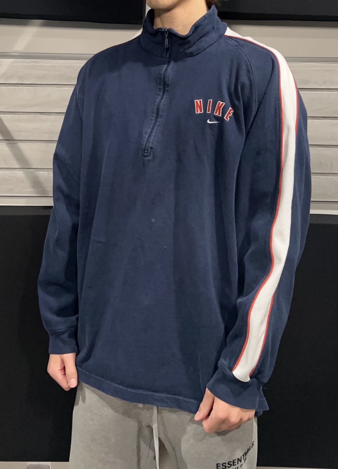 Nike × Vintage Rare Vintage Nike Quarter Zip Size US XL / EU 56 / 4 - 3 Thumbnail