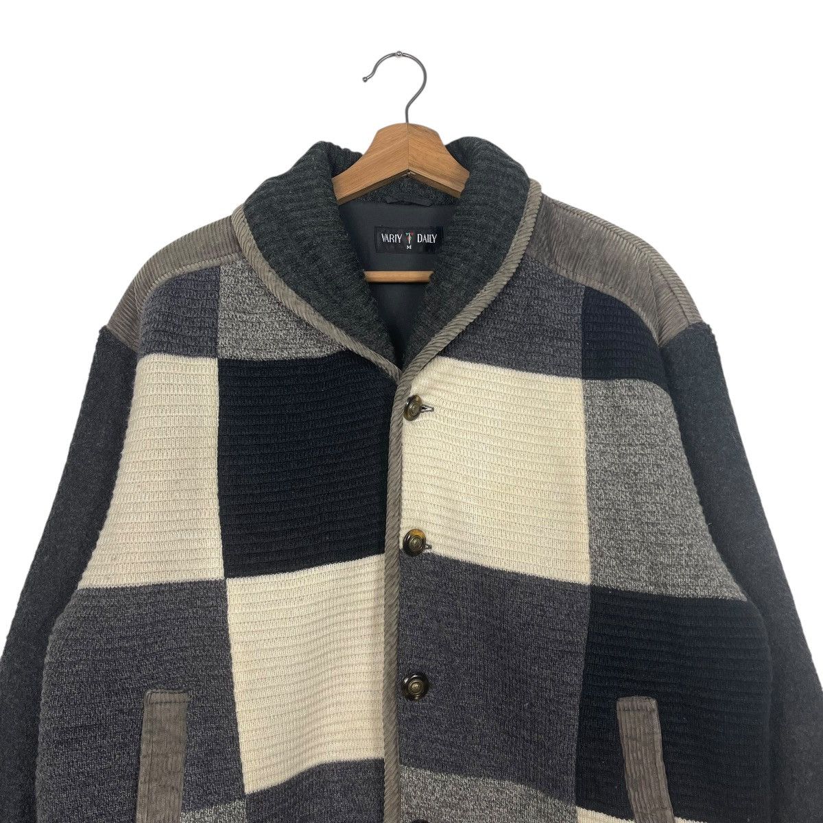 Japanese Brand Variy Wool Tartan Button Jacket Size US M / EU 48-50 / 2 - 2 Thumbnail