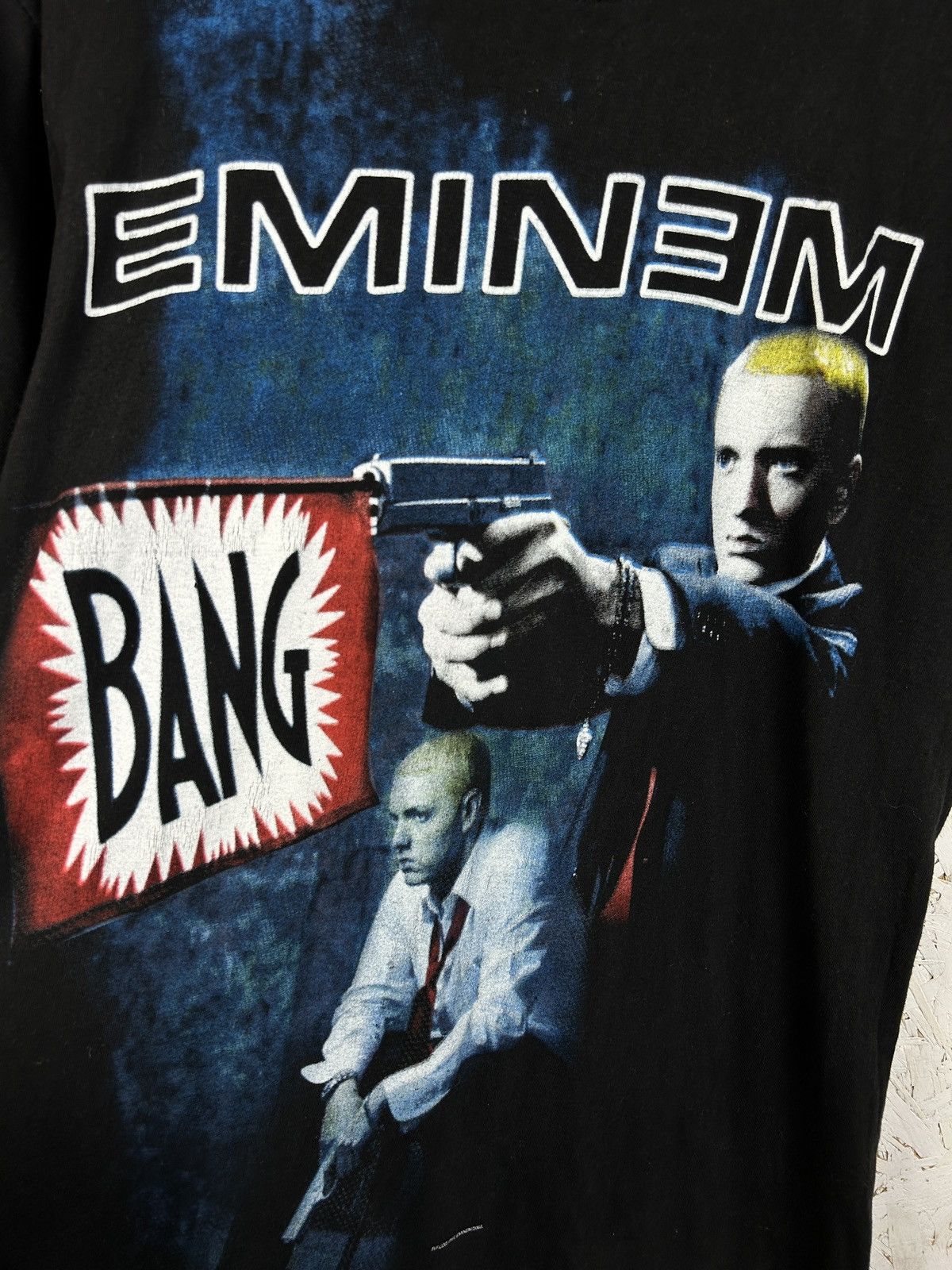 Band Tees 00s Vintage Eminem 2005 The Bang Rap Band T-Shirt Black L Size US L / EU 52-54 / 3 - 2 Thumbnail