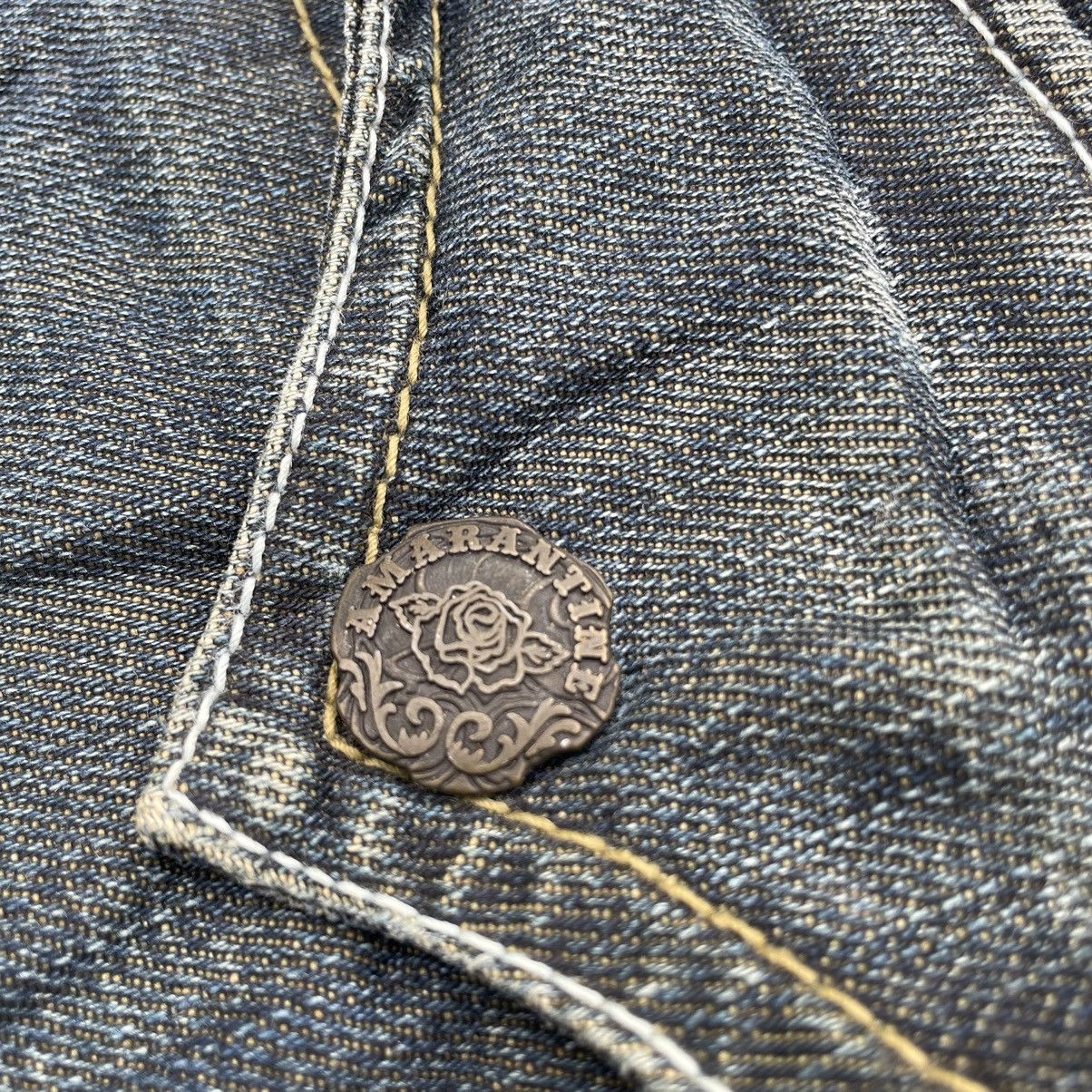 If Six Was Nine 🇯🇵 AMARANTINE "9 POCKETS" WASHED FlARE DENIM PANTS Size US 30 / EU 46 - 12 Thumbnail