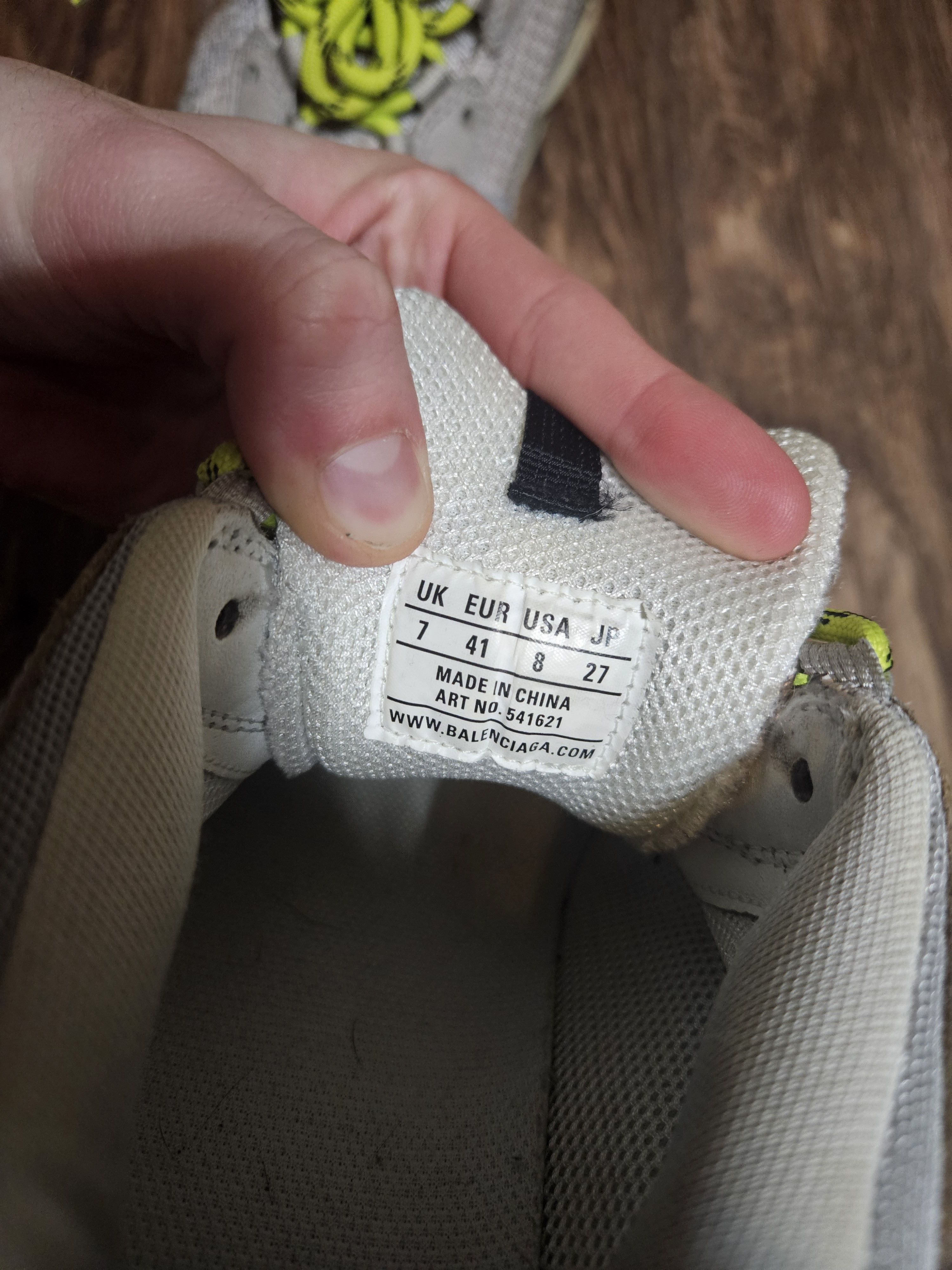 Balenciaga Balenciaga Triple S Gray Green Sz 41 Size US 8 / EU 41 - 10 Thumbnail