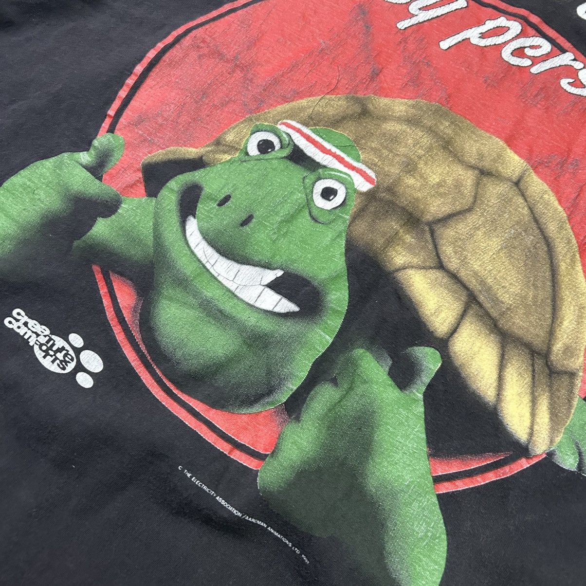 Cartoon Network Vintage Creature Comforts Frank The Tortoise 1991 cartoontee Size US XL / EU 56 / 4 - 4 Thumbnail