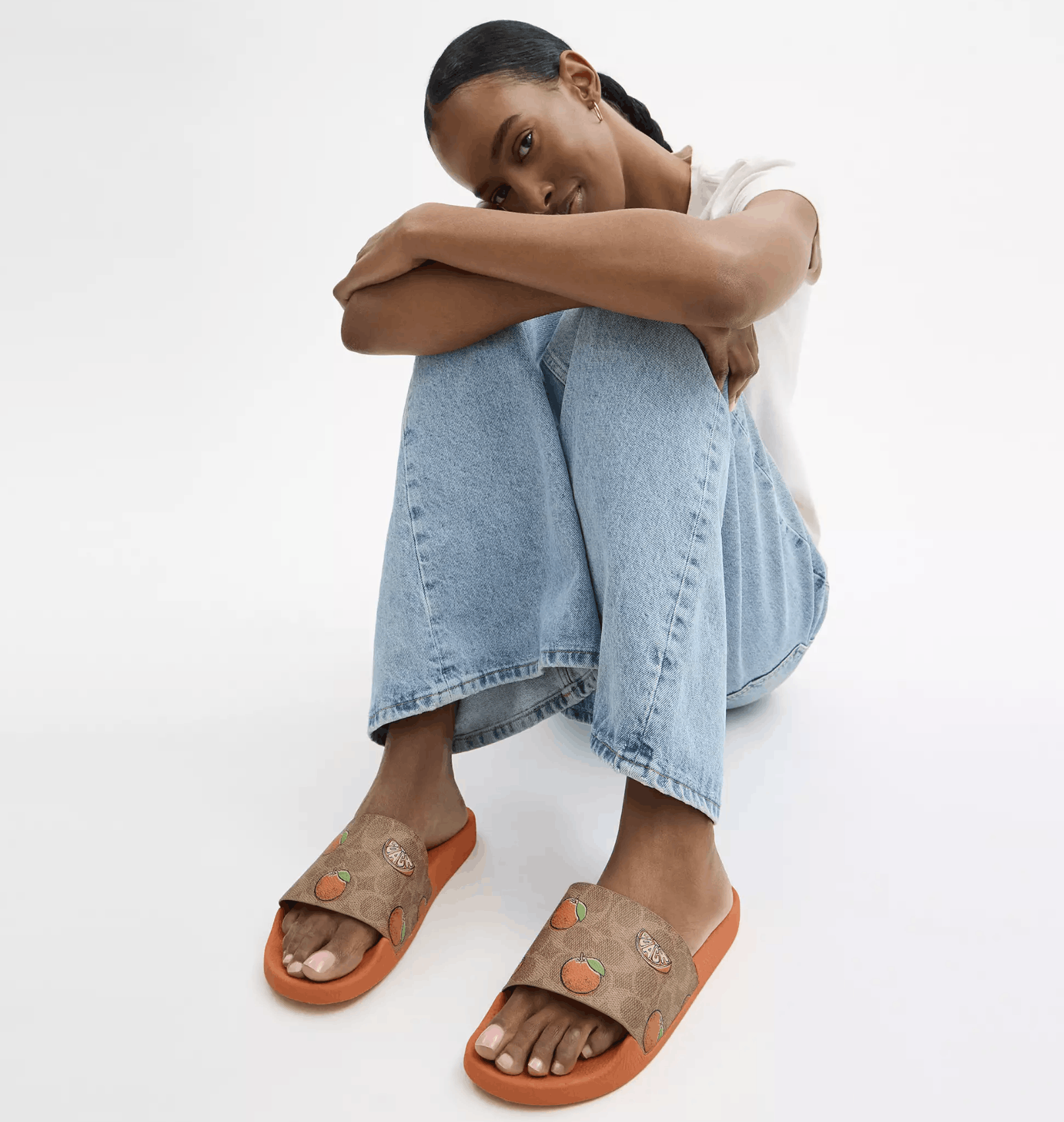 Coach Udele Sport Slide In Signature Canvas With Fruit Print CAR29 Size US 11 / IT 41 - 7 Thumbnail