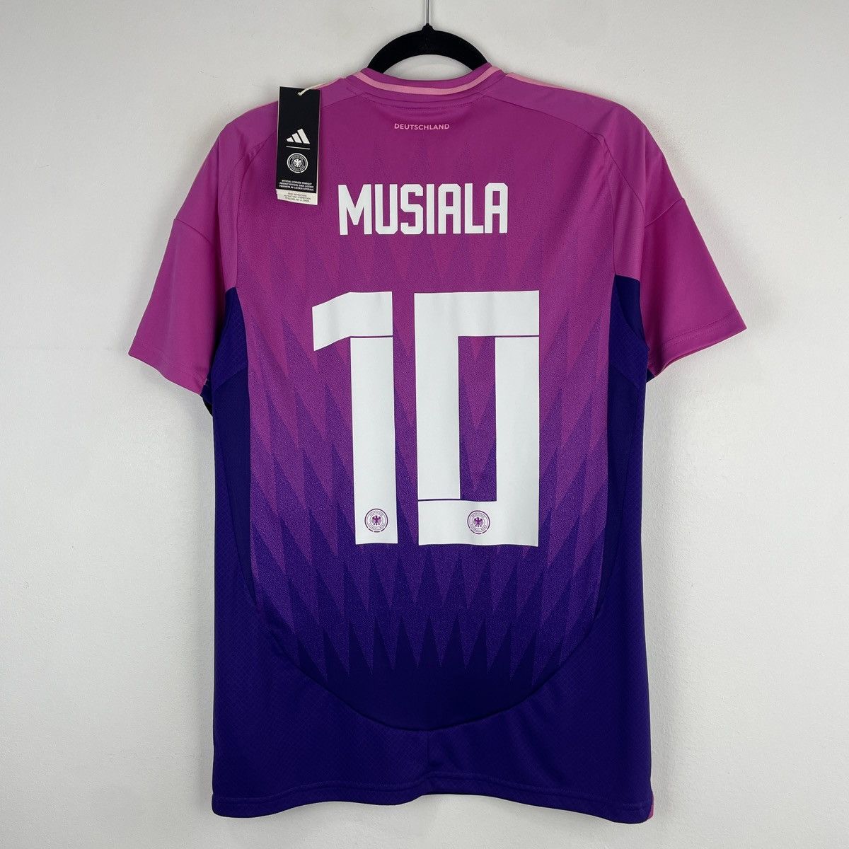 Adidas Germany Jamal Musiala Away Jersey Adidas Pink 2024/2025 sz S Size US S / EU 44-46 / 1 - 1 Thumbnail
