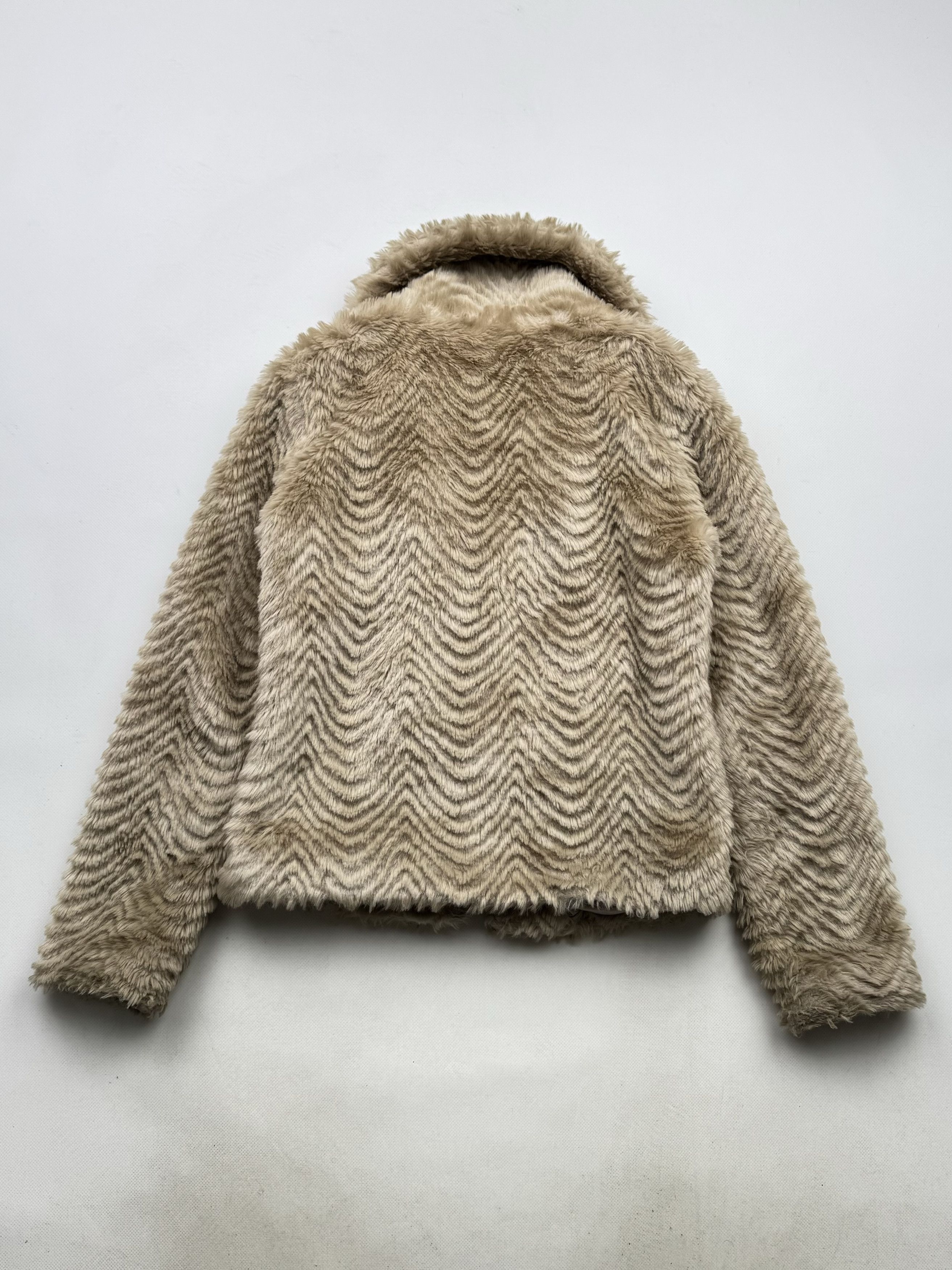 Vintage 00's Faux Fur Cropped Coat B10(V13)E2 Size S / US 4 / IT 40 - 9 Thumbnail
