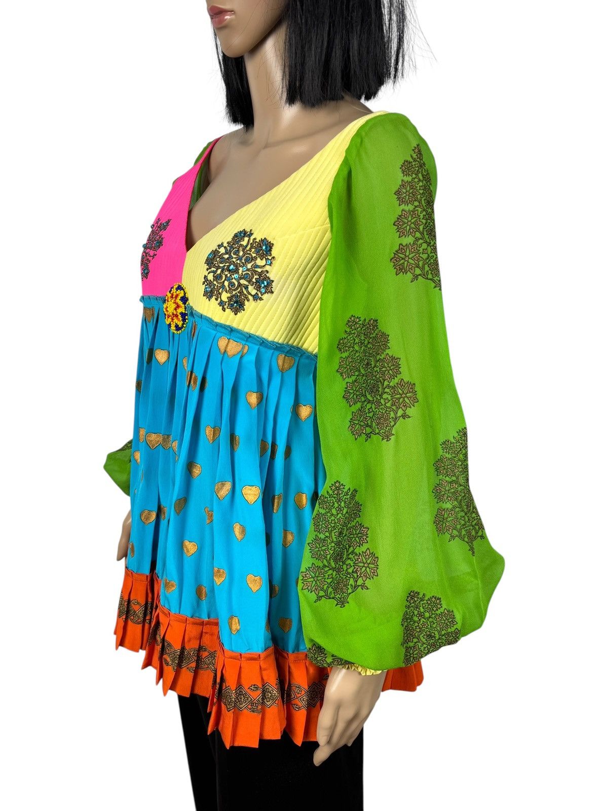 Manish Arora Manish Arora Silk Blouse Pleated Emblished Decor size XL Size XL / US 12-14 / IT 48-50 - 9 Thumbnail