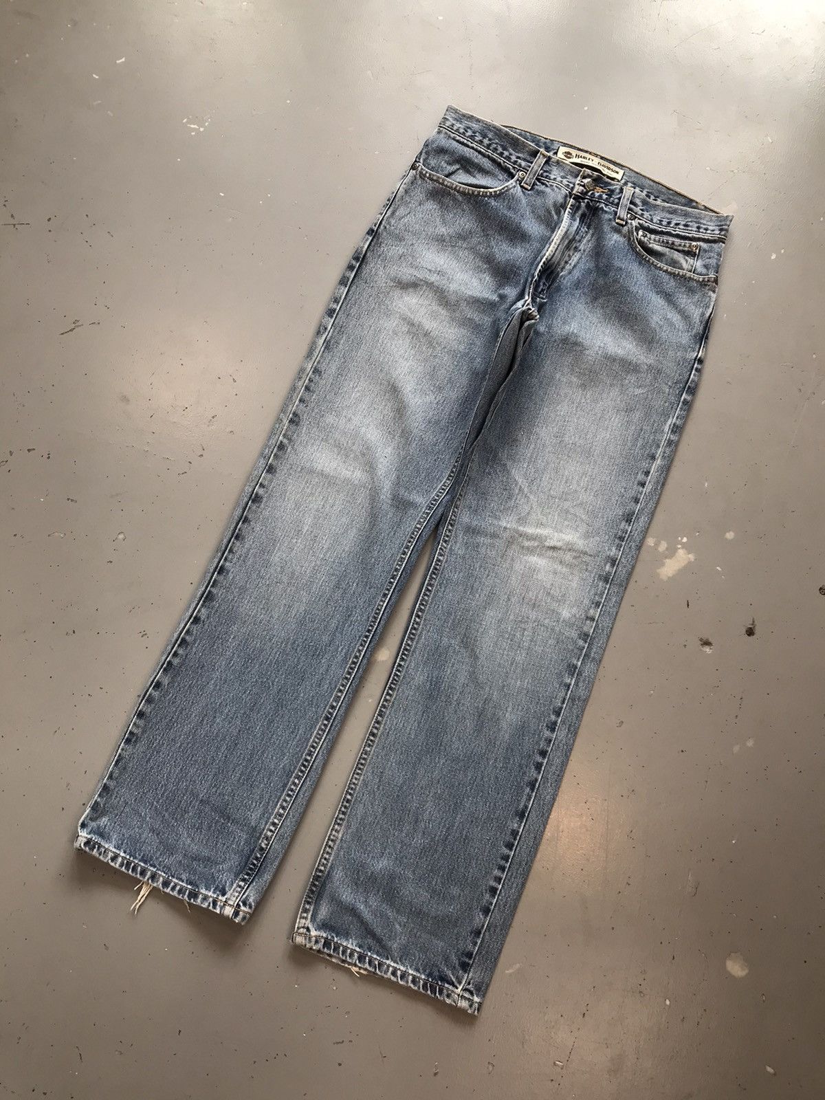 Harley Davidson × Vintage Vintage Harley Davidson straight denim Size US 33 - 3 Thumbnail