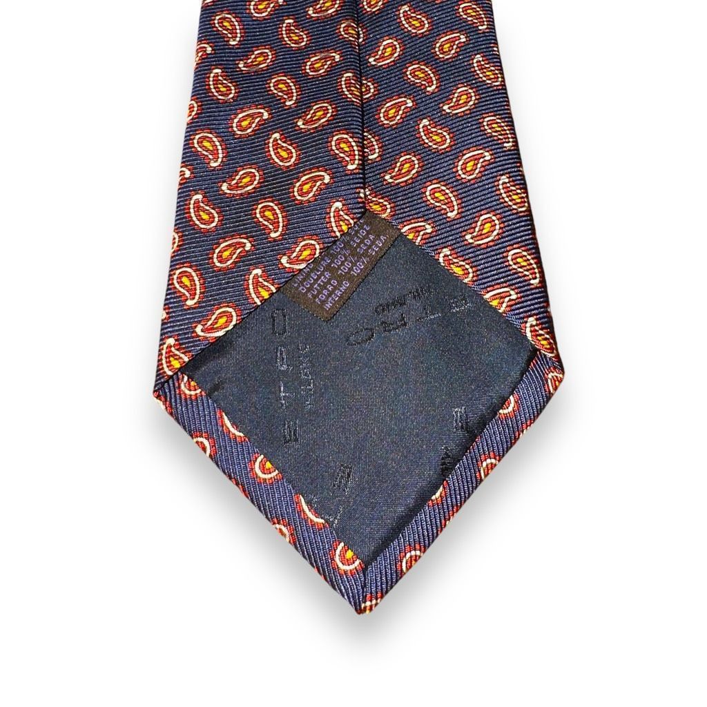 Etro Etro Milano Red & Navy Blue Paisley Made in Italy Necktie Size ONE SIZE - 5 Thumbnail