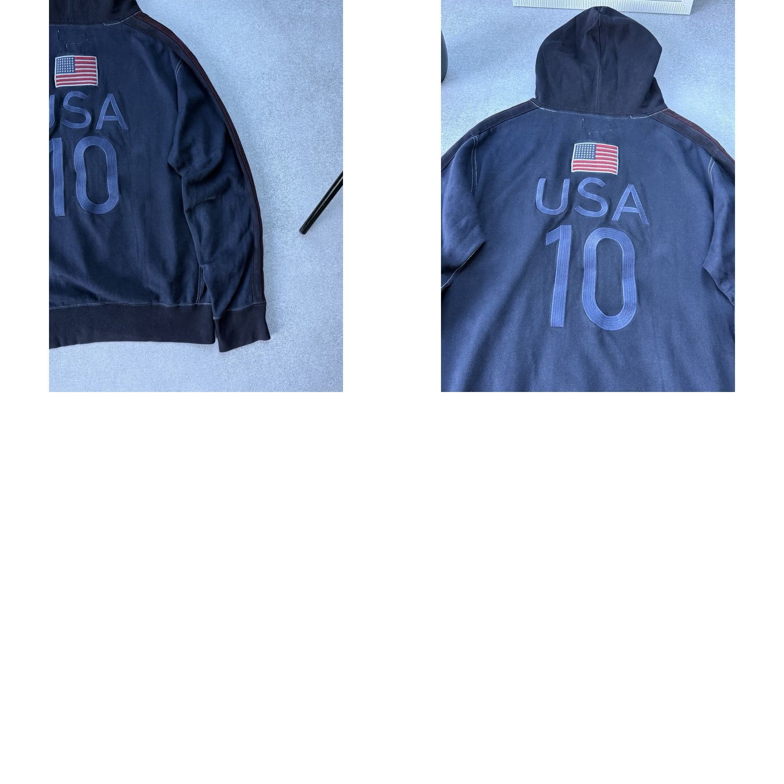 Polo Ralph Lauren VINTAGE Polo Ralph Lauren Hoodie Shirt USA Vancouver 2010 Pullover L Blue Big Pony Logo Mens Size US L / EU 52-54 / 3 - 10 Thumbnail