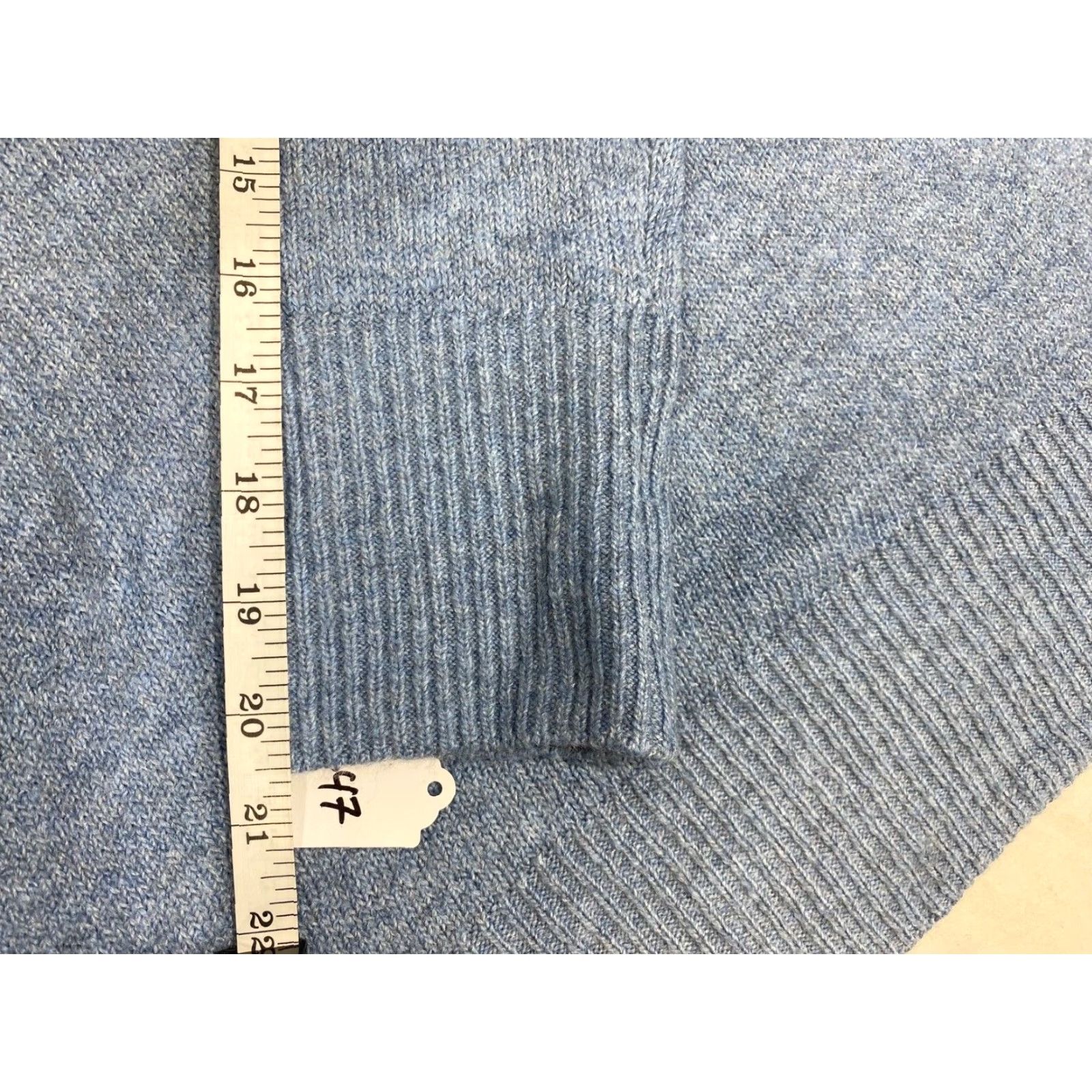 Ellen Tracy NWT Ellen Tracy Blue Round Neck Pullover Sweater Size M Womens Cable-Knit Polyester Blend Long Sleeve Size M / US 6-8 / IT 42-44 - 7 Thumbnail