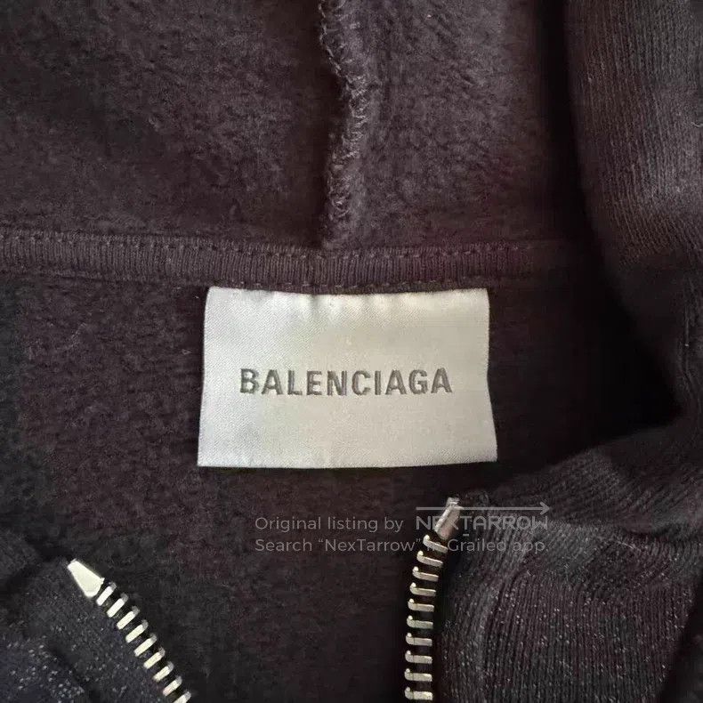 Balenciaga Balenciaga Printed Zipper Hooded Sweatshirt Size US M / EU 48-50 / 2 - 4 Thumbnail