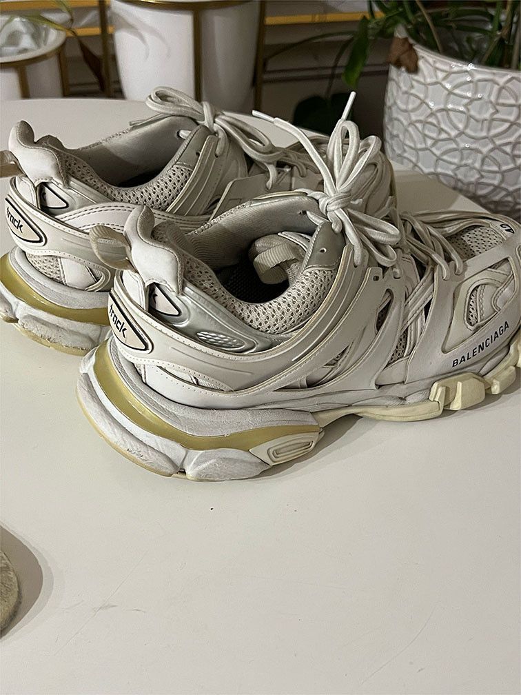 Balenciaga Balenciaga White Track Sneakers Size US 9 / EU 42 - 12 Thumbnail