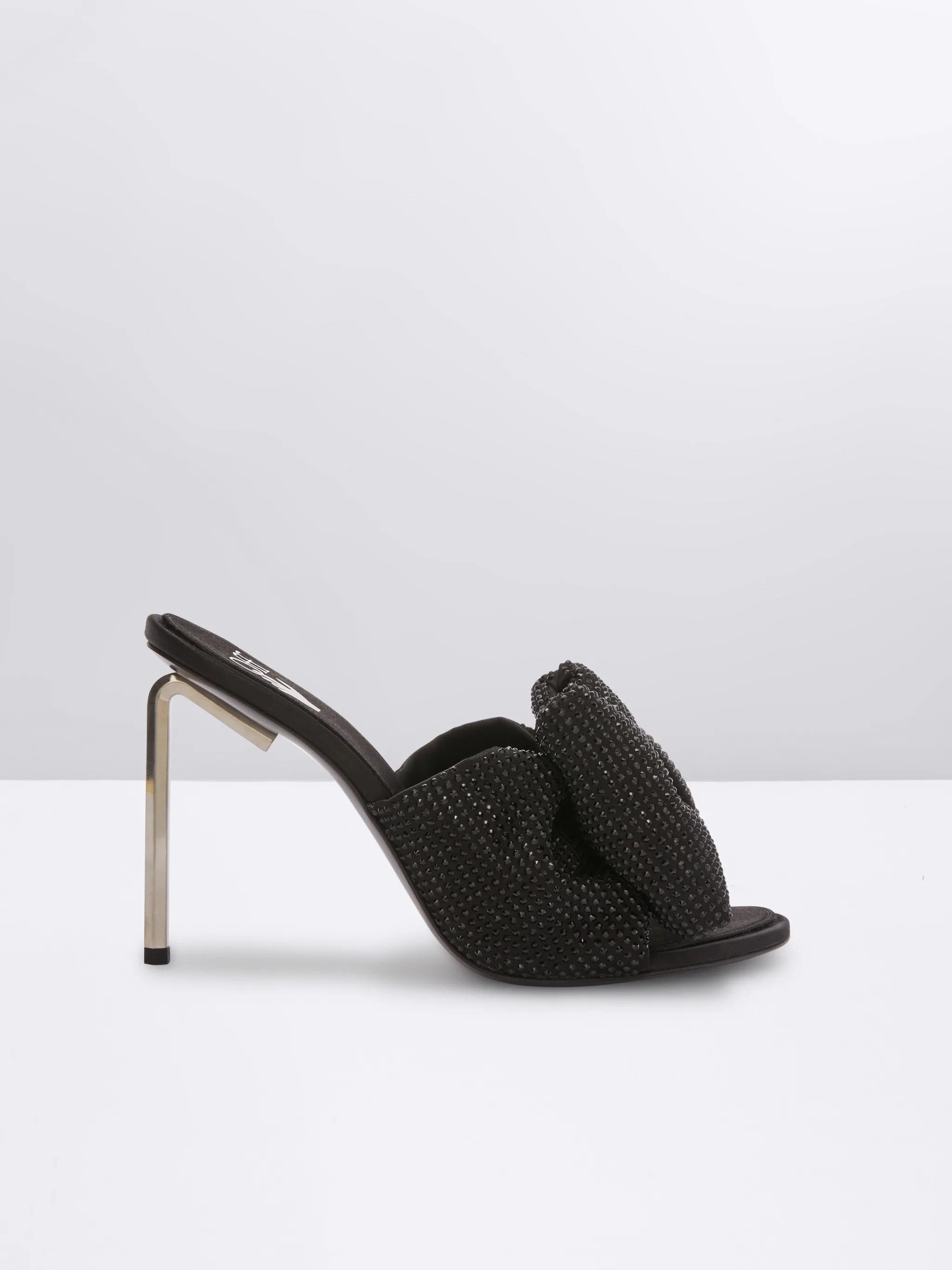 o1gr1nt0125 Strass Bow High Allen Mules in Black