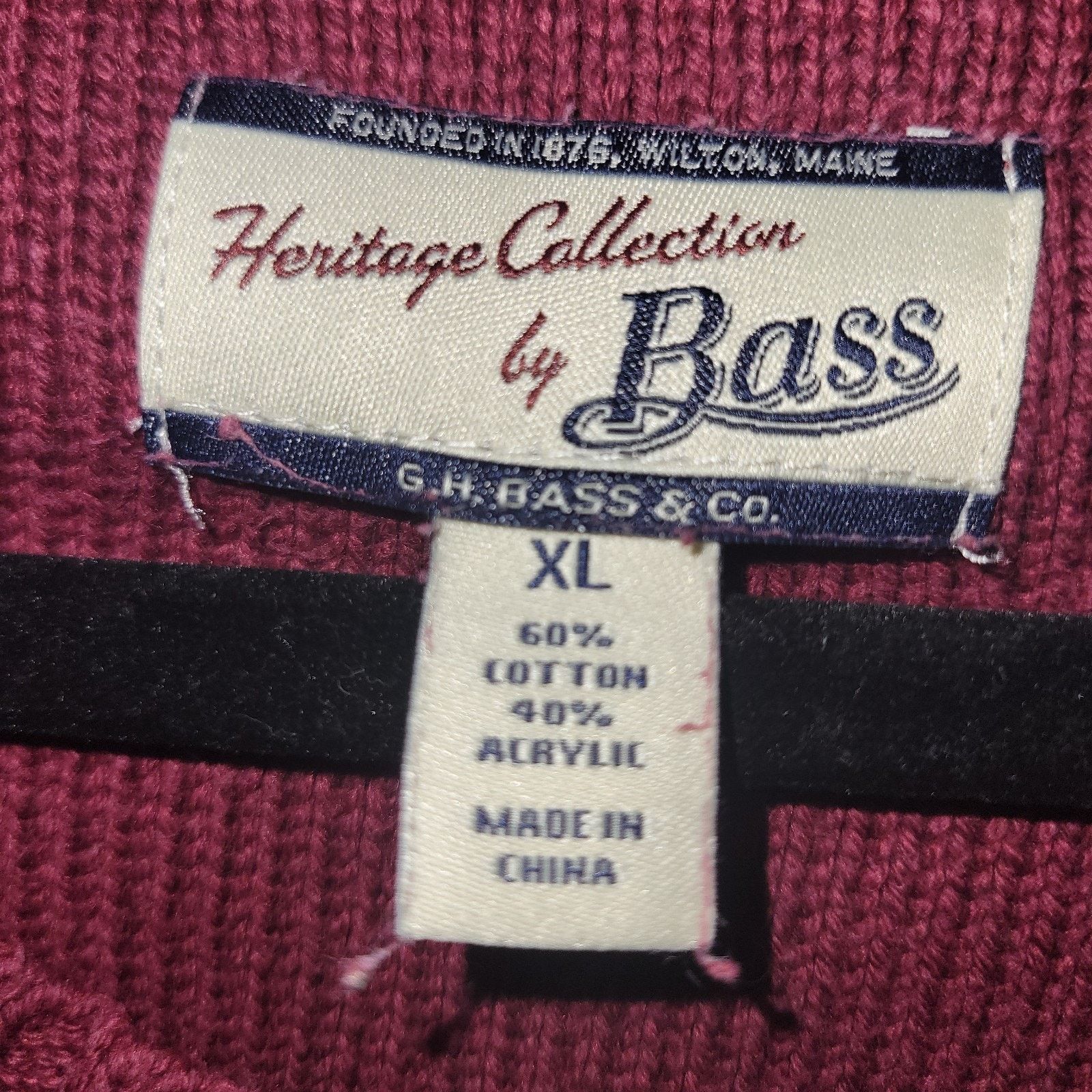 G.H. Bass & Co. G.H. Bass Heritage Collection Cable Knit Acrylic Sweater XL Size XL / US 12-14 / IT 48-50 - 2 Thumbnail