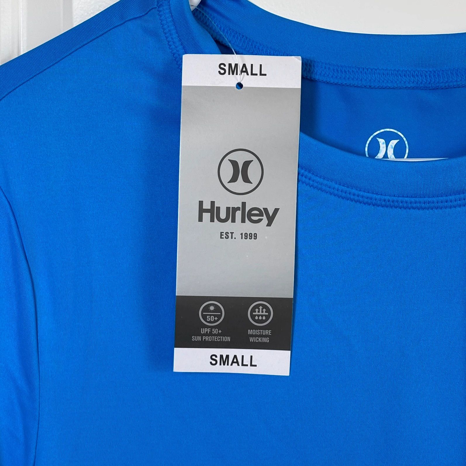 Hurley Hurley Men's Blue Heroic Long Sleeve Rash Guard Shirt Small Size US S / EU 44-46 / 1 - 3 Thumbnail