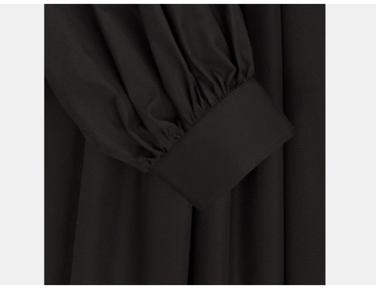 Dior o1w1db10425 321B36A Sleeve Pleated Blouse in Black Size M / US 6-8 / IT 42-44 - 3 Thumbnail