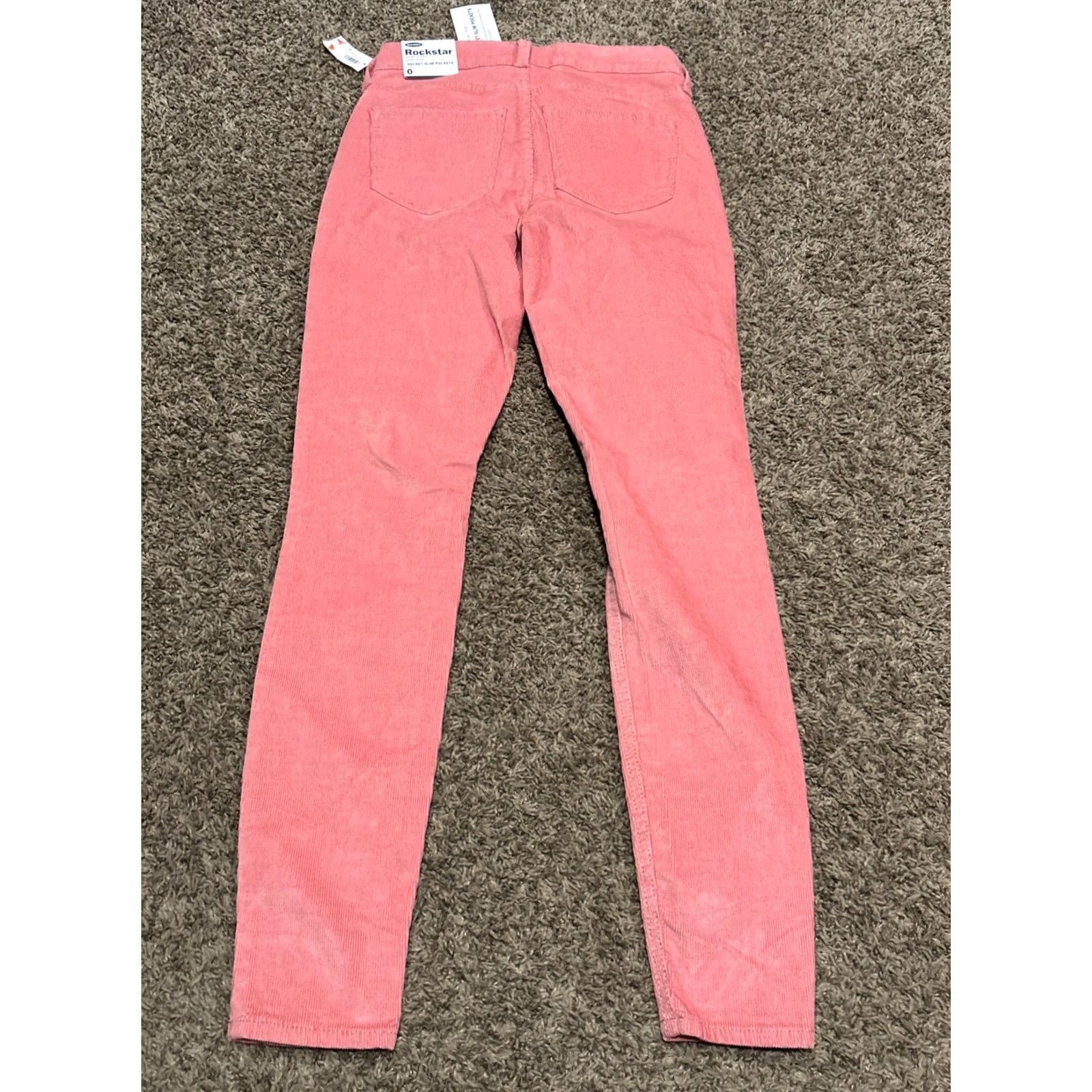 Old Navy Old Navy Pants Womens 0 Pink NWT Corduroy Women Skinny Rockstar High Rise B26 Size 25" / US 0 / IT 36 - 5 Thumbnail