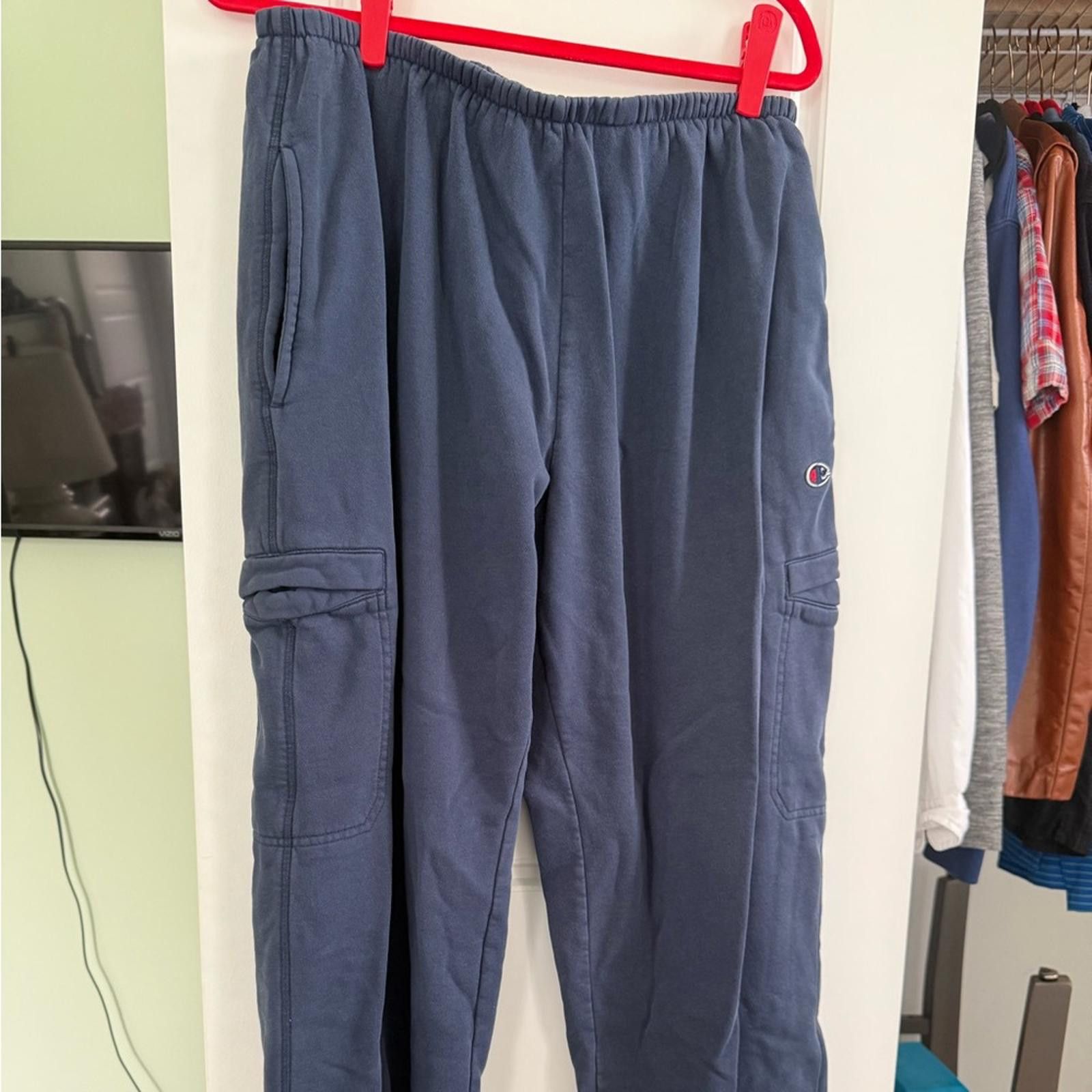 Champion Navy Blue Cotton-Polyester champion joggers Size US 36 / EU 52 - 2 Thumbnail
