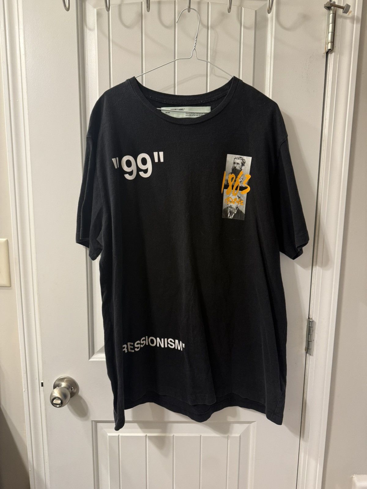 Off-White “Impressionism” black tee Size US S / EU 44-46 / 1 - 1 Thumbnail