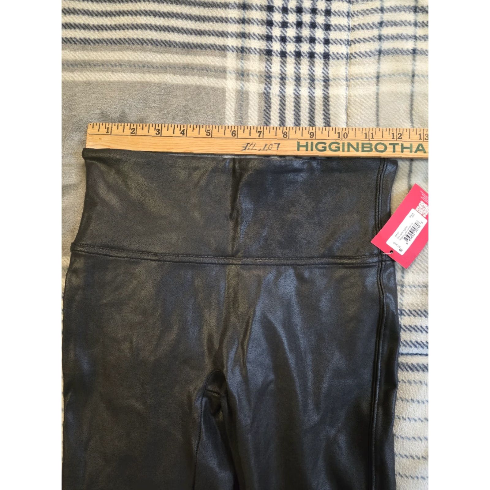 Spanx Spanx Womens Size S Ankle Leggings Faux Leather High Waist Black NEW NWT Size 28" / US 6 / IT 42 - 7 Thumbnail