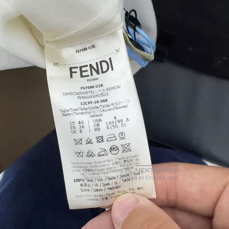 Fendi Fendi Silk Shirt Size XS / US 0-2 / IT 36-38 - 4 Thumbnail