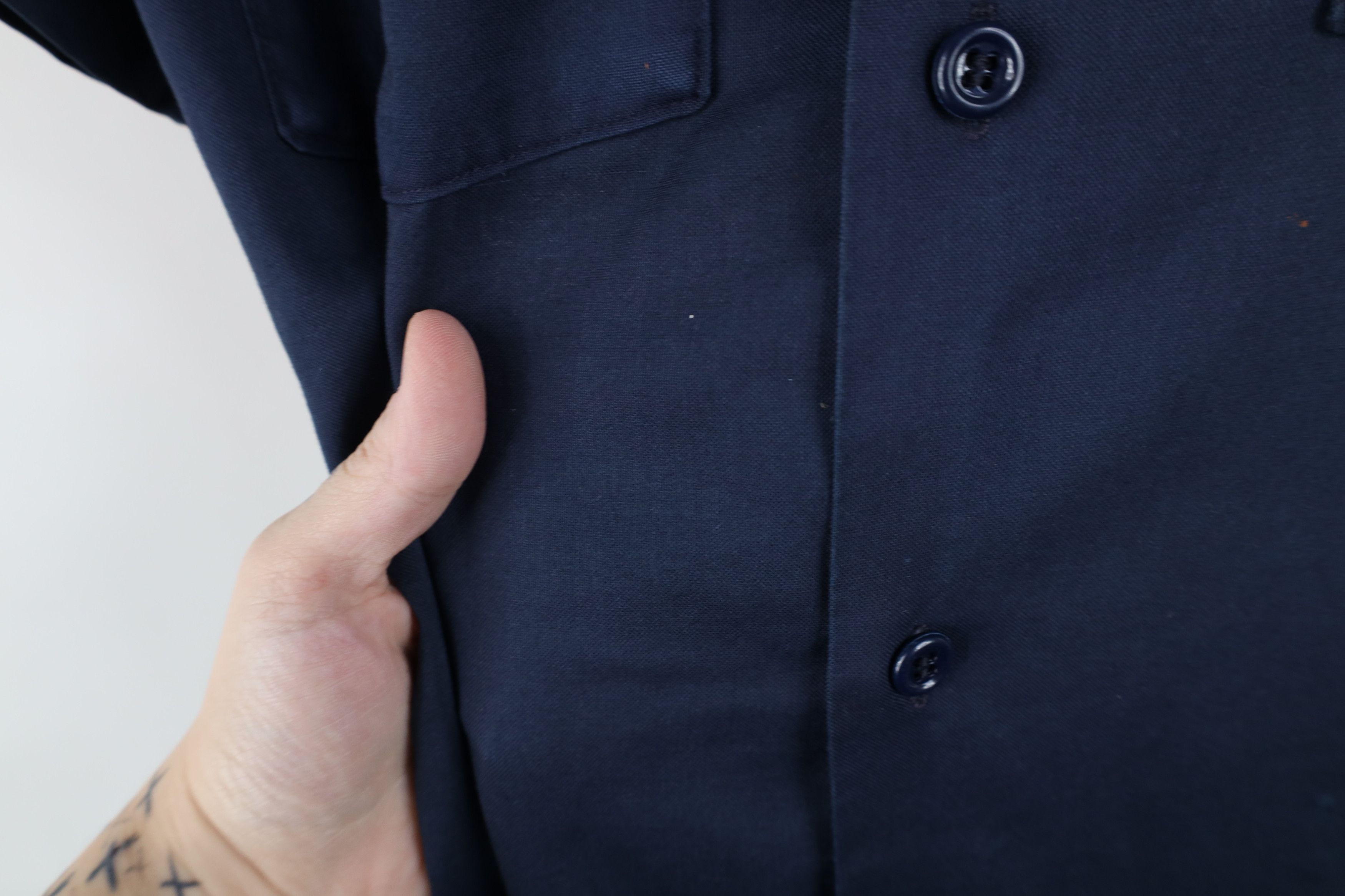 Lee Vintage 70s Lee Workwear Mechanic Button Shirt Blue USA Size US M / EU 48-50 / 2 - 10 Thumbnail