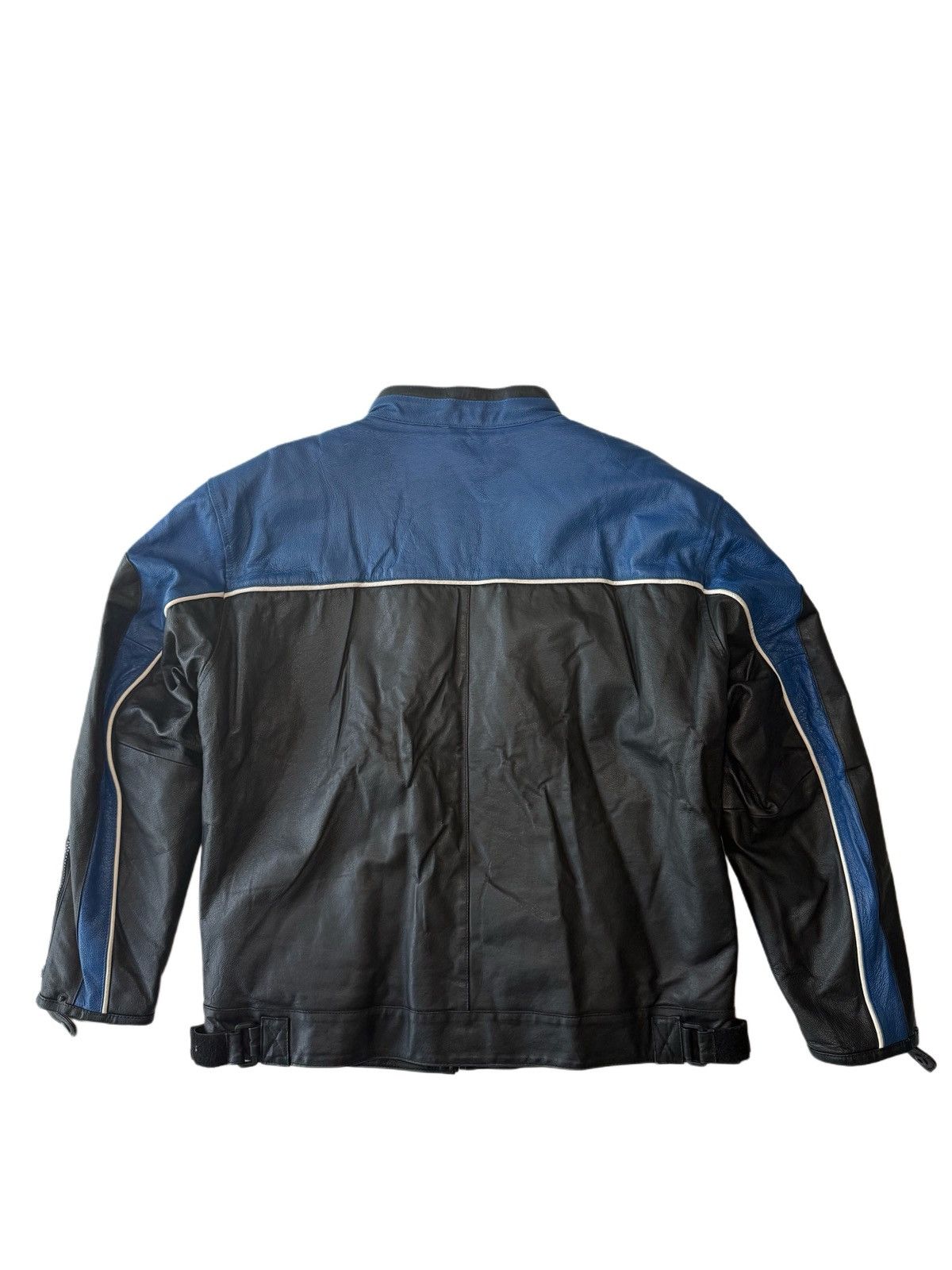 Other Vintage Miller Lite Black and Blue Leather Racing Jacket Size US L / EU 52-54 / 3 - 7 Thumbnail