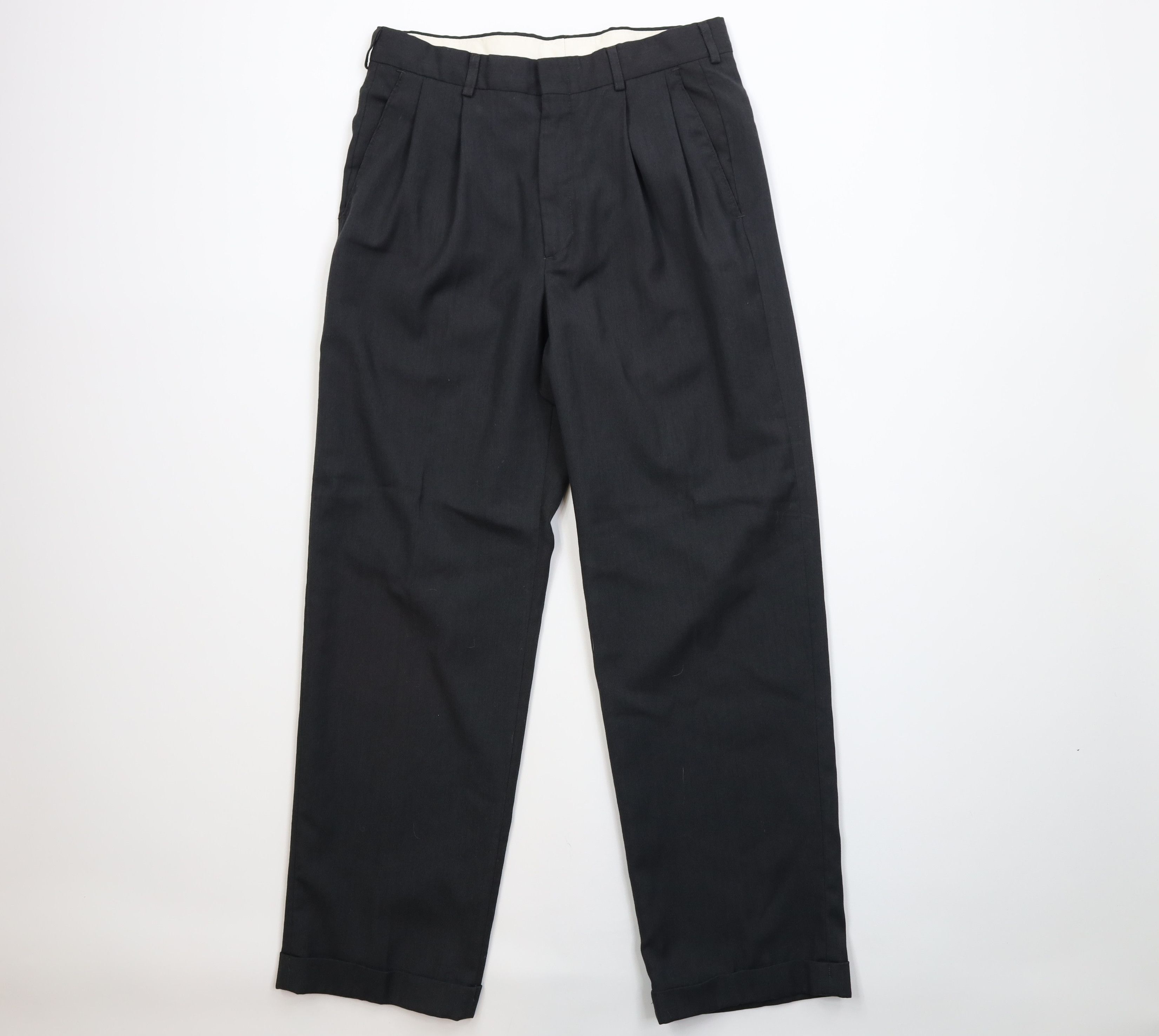Vintage Vintage 90s Streetwear Worsted Blend Knit Wide Leg Pants Size US 30 / EU 46 - 1 Thumbnail